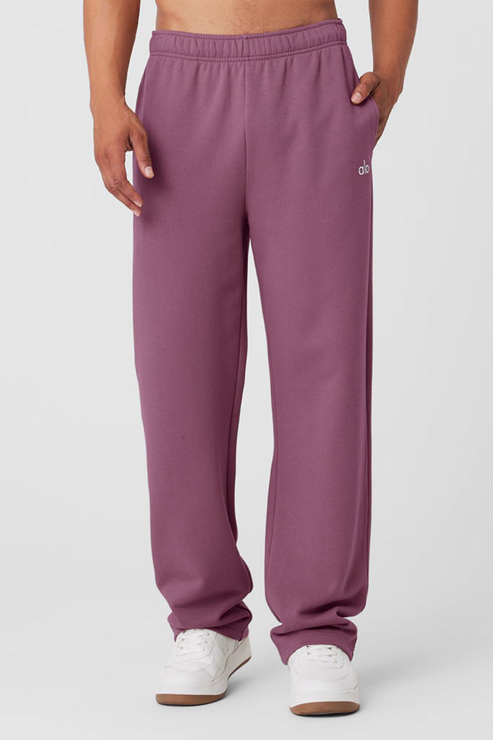 Soft Mulberry Men Alo Yoga Accolade Straight Leg Sweatpant | Australia  80375-NAMR