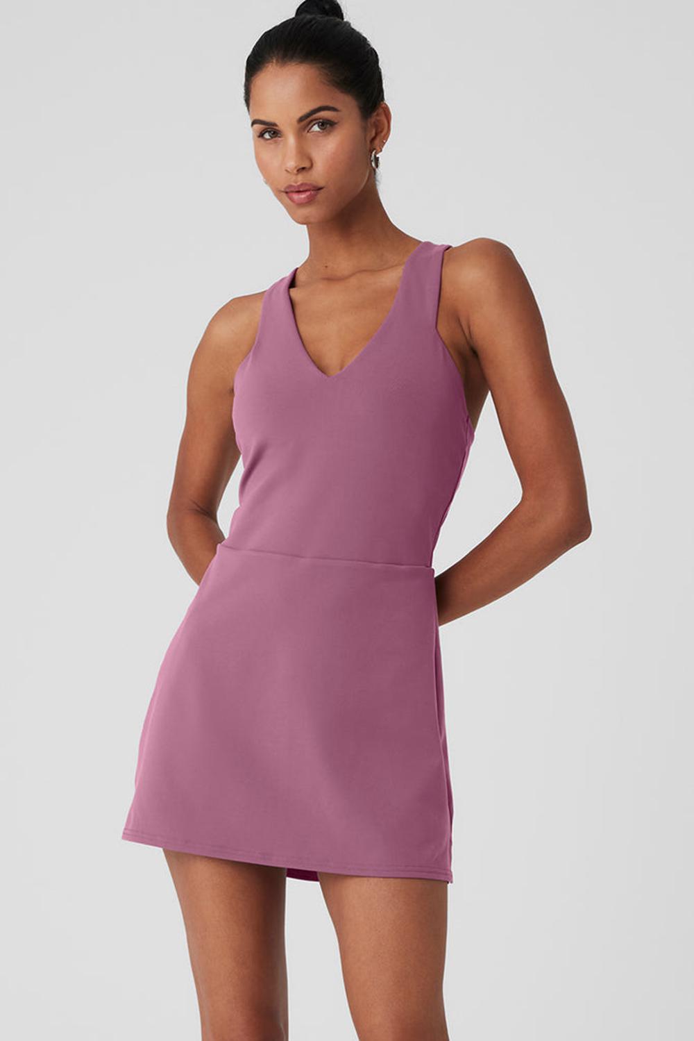 Soft Mulberry Women Alo Yoga Airbrush Real Dress | Australia  18945-HOKT