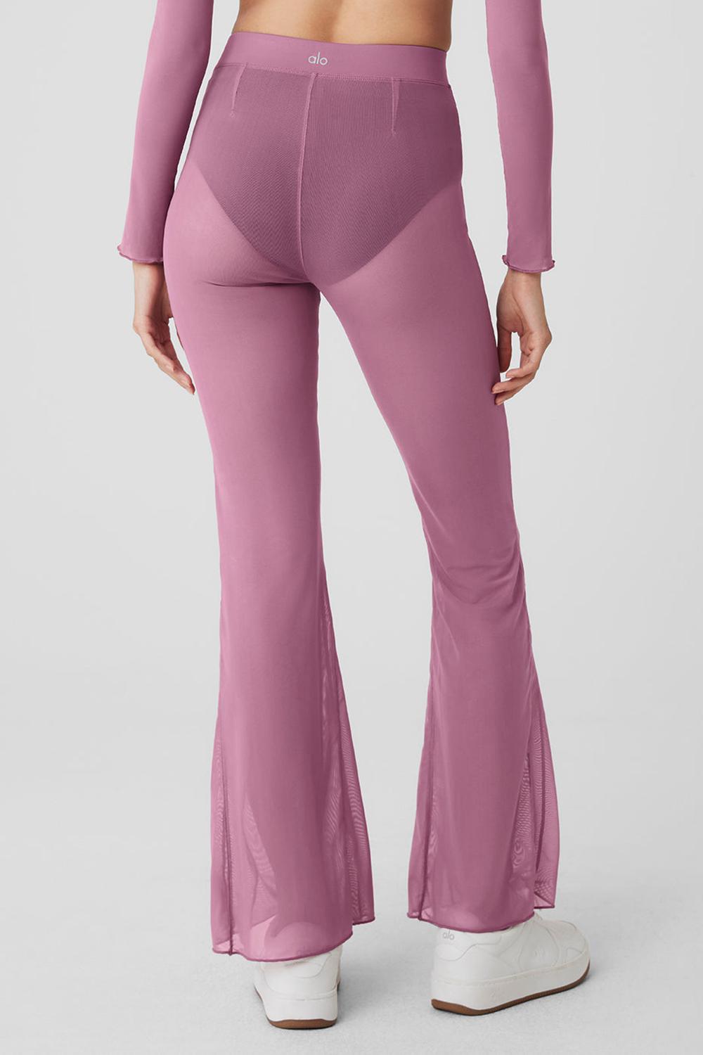 Soft Mulberry Women Alo Yoga Mesh High-Waist Flicker Pant | Australia  68027-ORVE