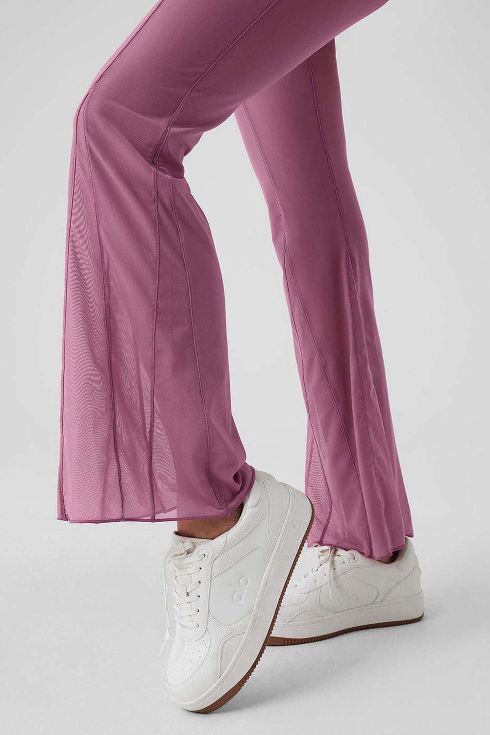 Soft Mulberry Women Alo Yoga Mesh High-Waist Flicker Pant | Australia  68027-ORVE