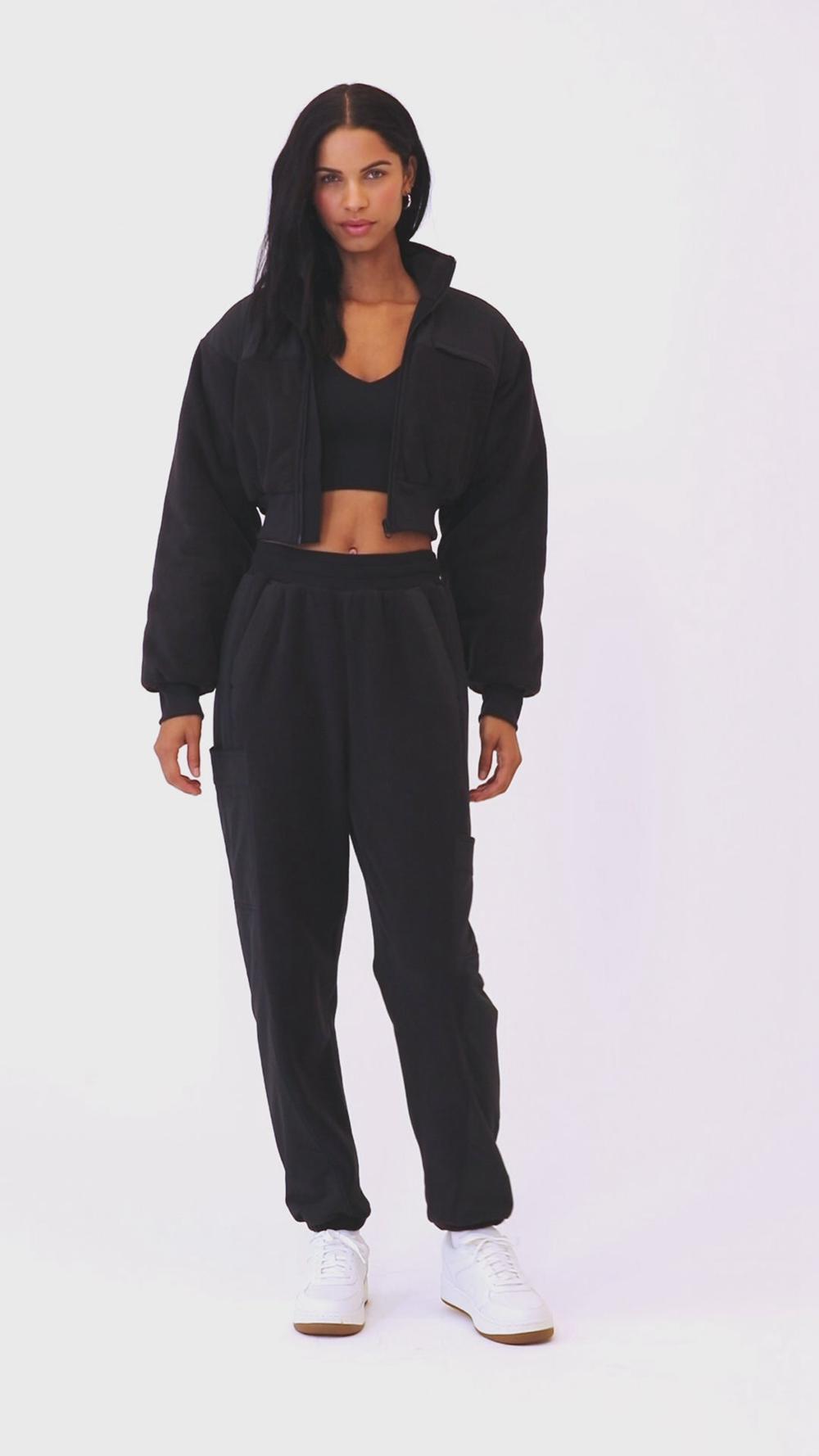 Soft Mulberry Women Alo Yoga Polar Fleece Cropped Wintry Mix Jacket | Australia  89730-IGMP