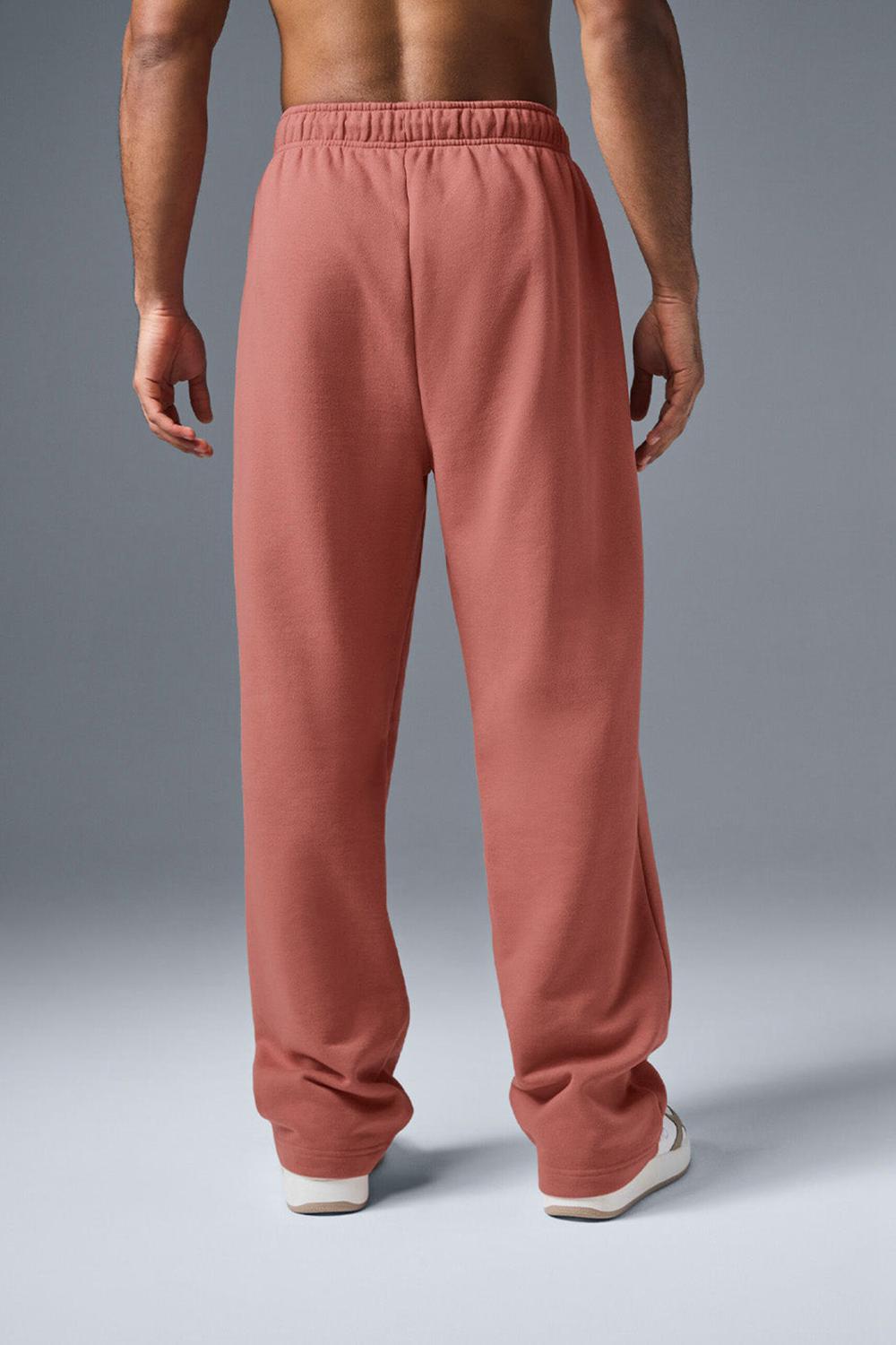 Soft Terracotta Men Alo Yoga Accolade Straight Leg Sweatpant | Australia  23647-HJFM