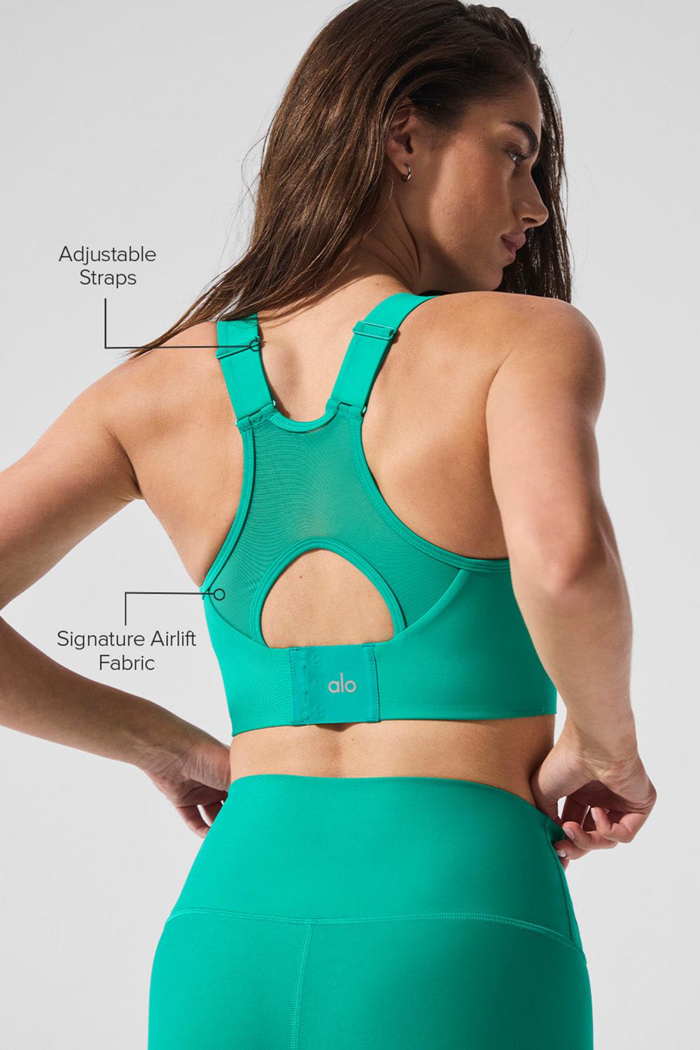 Spruce Green Women Alo Yoga Airlift Empower Bra | Australia  13082-VYAZ