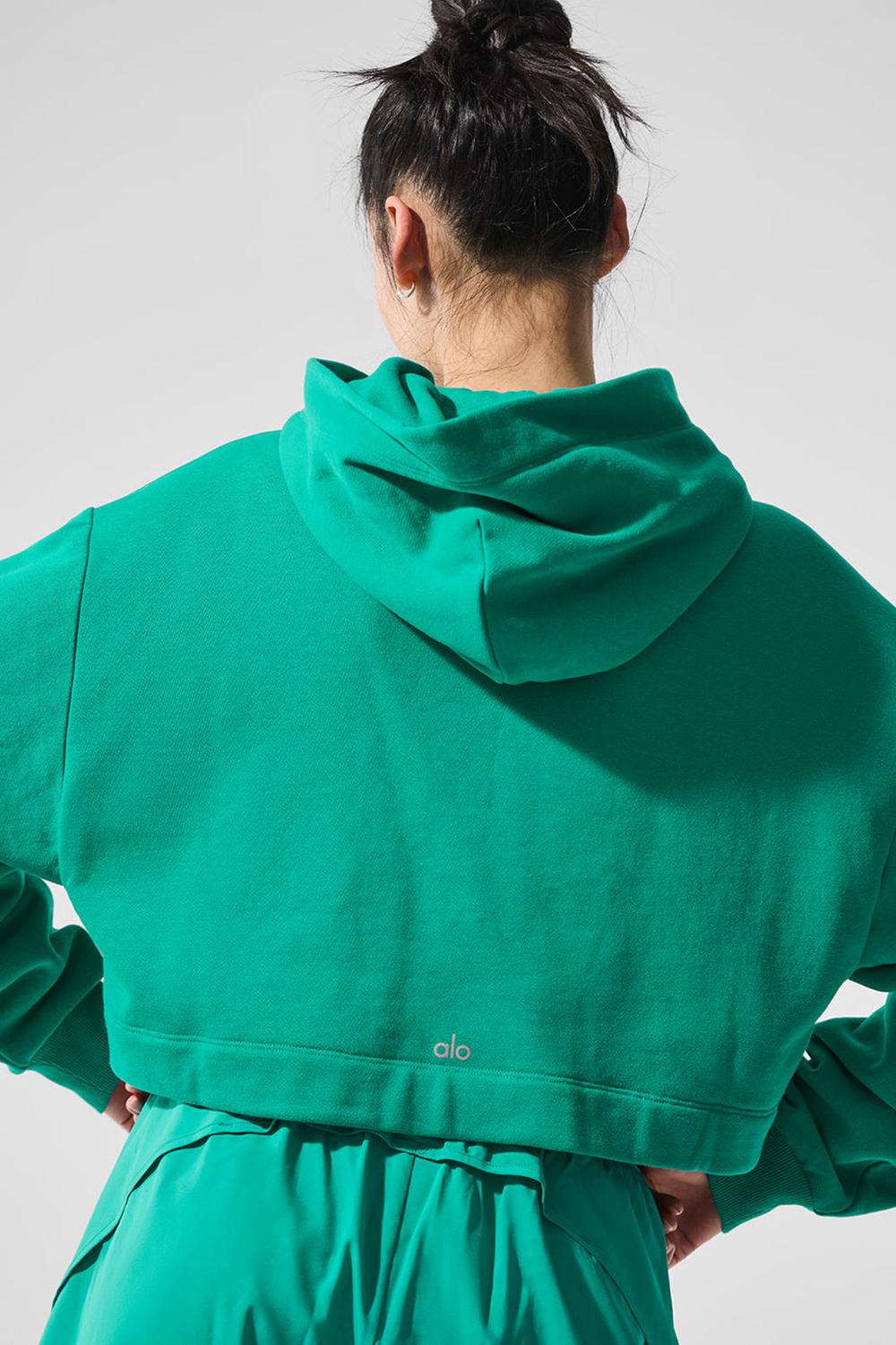 Spruce Green Women Alo Yoga Bae Hoodie | Australia  84029-LVKA