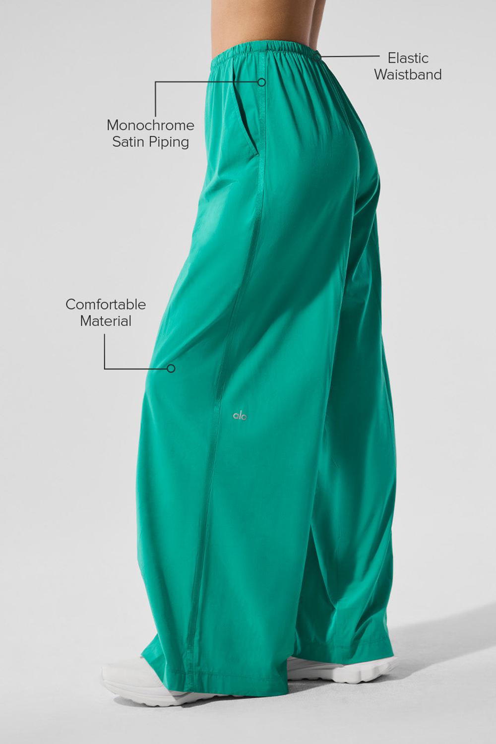 Spruce Green Women Alo Yoga Breezy Wide Leg Pant | Australia  49873-HMCT