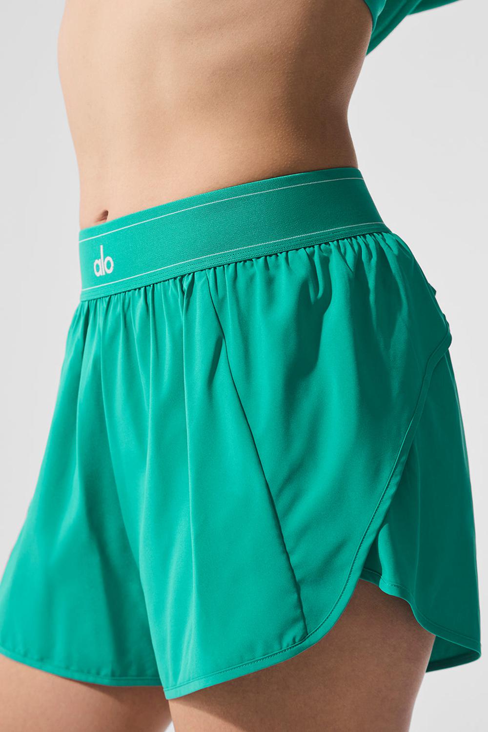 Spruce Green Women Alo Yoga Match Point Short | Australia  62013-GSAX