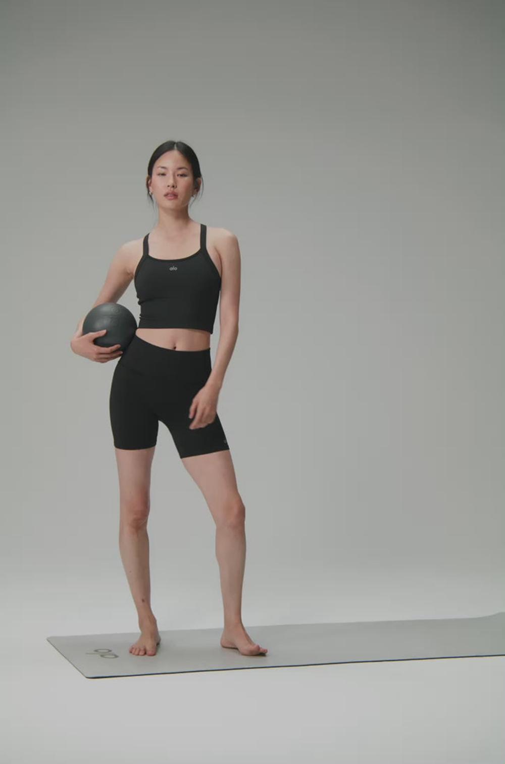 Spruce Green Women Alo Yoga Seamless Ribbed Favorite Bra Tank | Australia  70136-MKDX