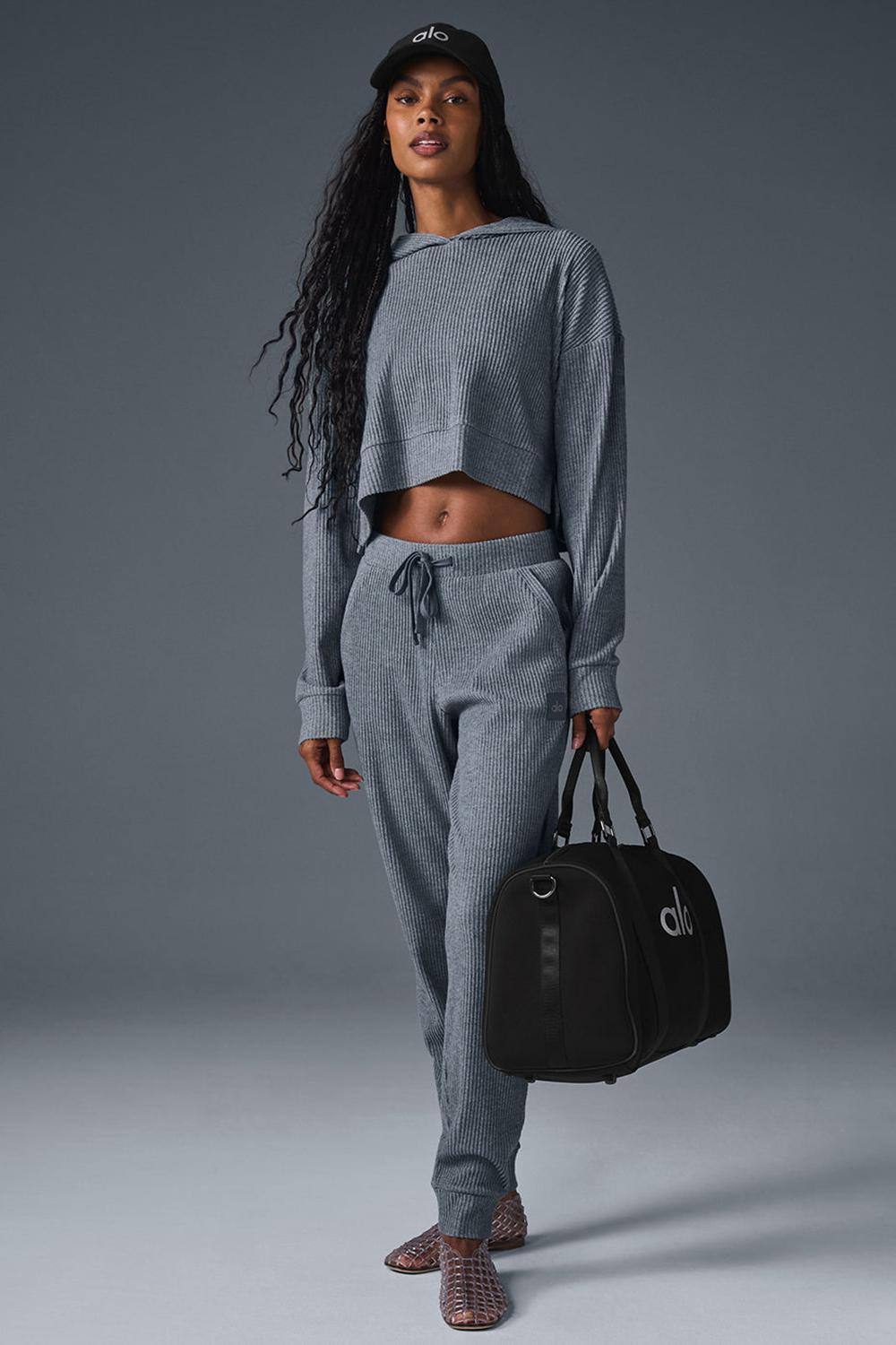 Steel Grey Heather Women Alo Yoga Muse Sweatpant | Australia  57389-NLIK