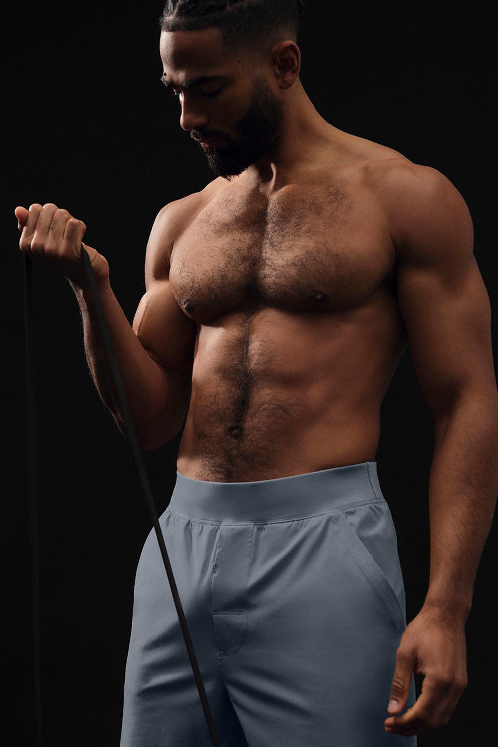 Steel Grey Men Alo Yoga 7'' Repetition Short | Australia  63127-HMEU