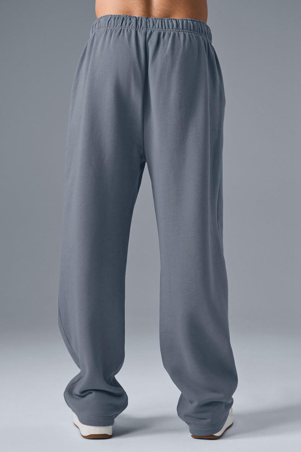Steel Grey Men Alo Yoga Accolade Straight Leg Sweatpant | Australia  67401-JGVS
