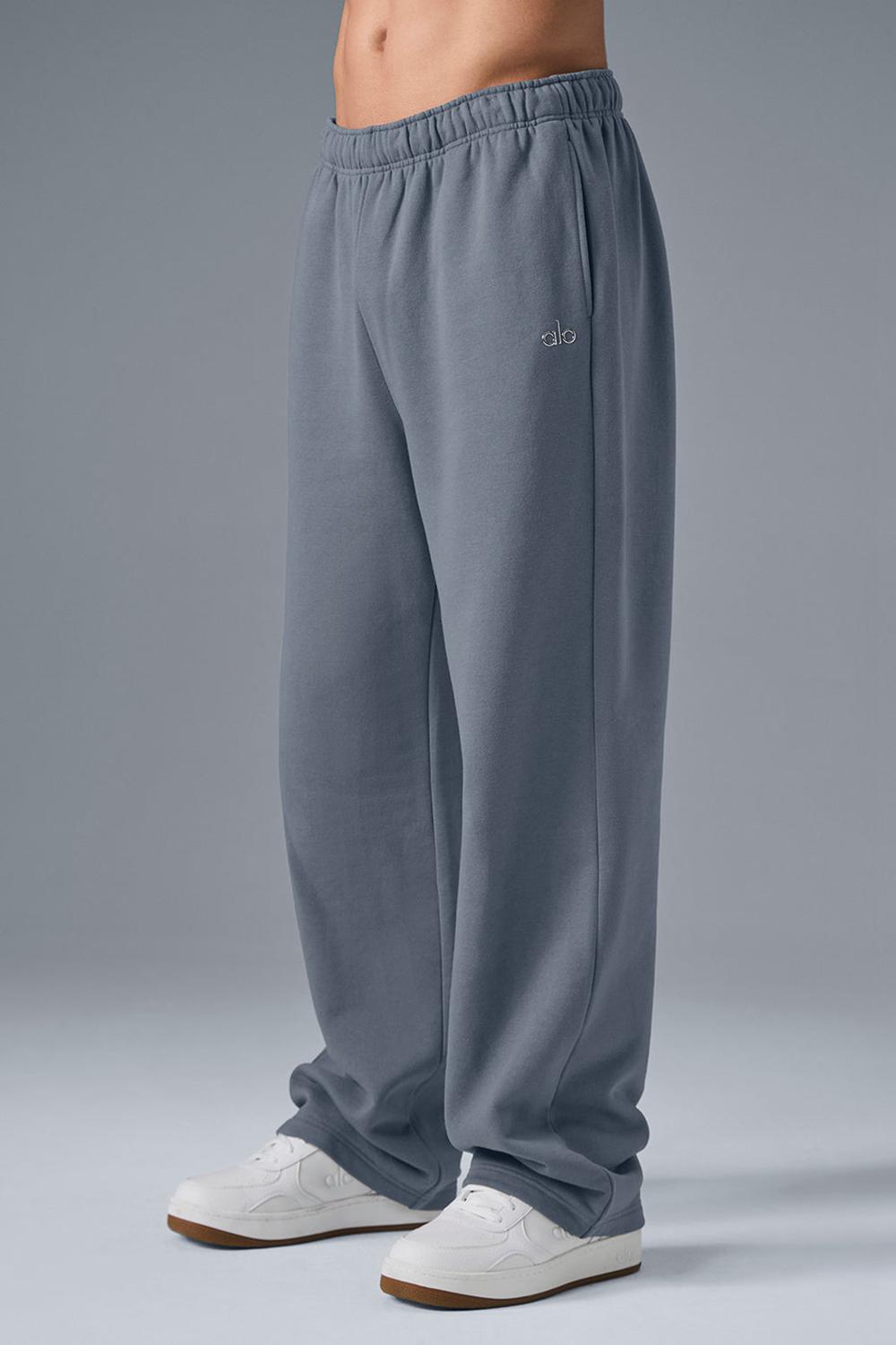 Steel Grey Men Alo Yoga Accolade Straight Leg Sweatpant | Australia  67401-JGVS