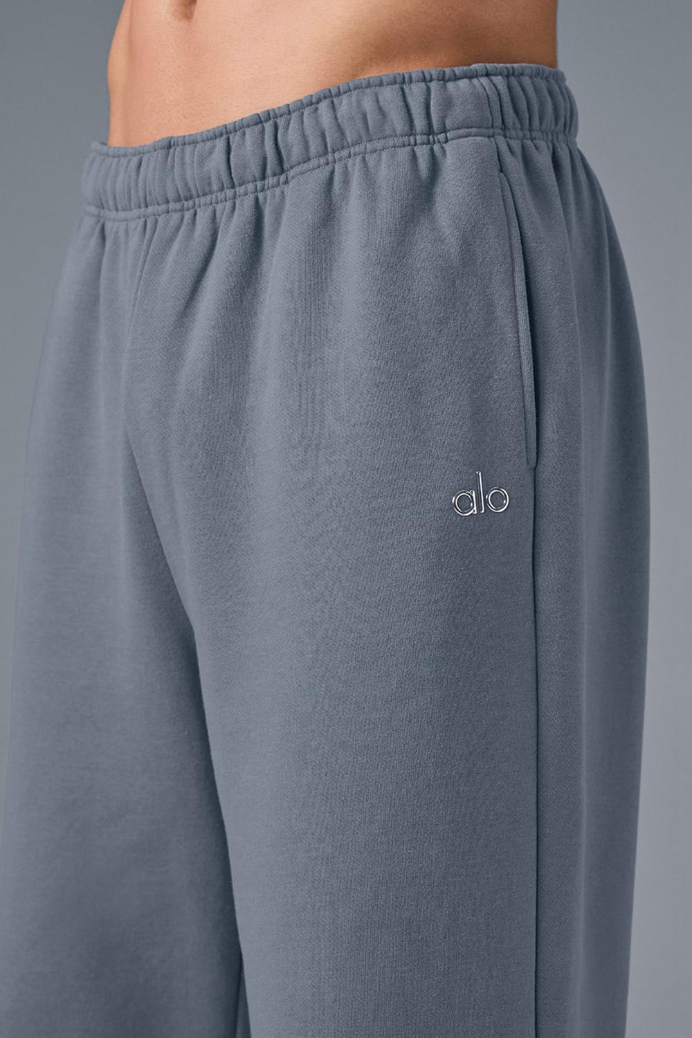 Steel Grey Men Alo Yoga Accolade Straight Leg Sweatpant | Australia  67401-JGVS