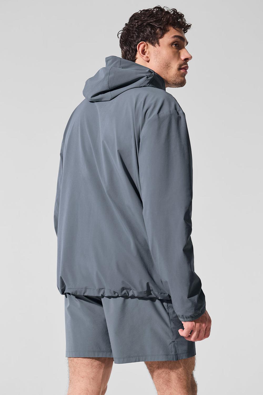 Steel Grey Men Alo Yoga Performance On-The-Go Jacket | Australia  10957-EDOQ