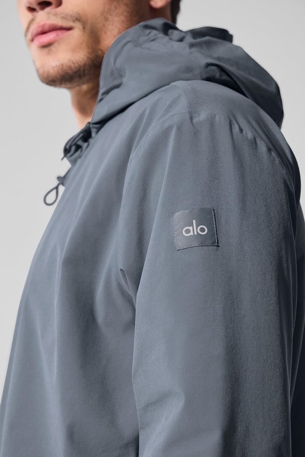 Steel Grey Men Alo Yoga Performance On-The-Go Jacket | Australia  10957-EDOQ