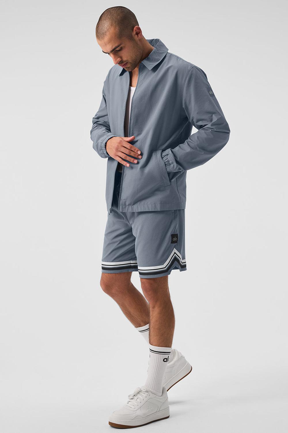 Steel Grey Men Alo Yoga Torrent Overshirt | Australia  43905-DSXE