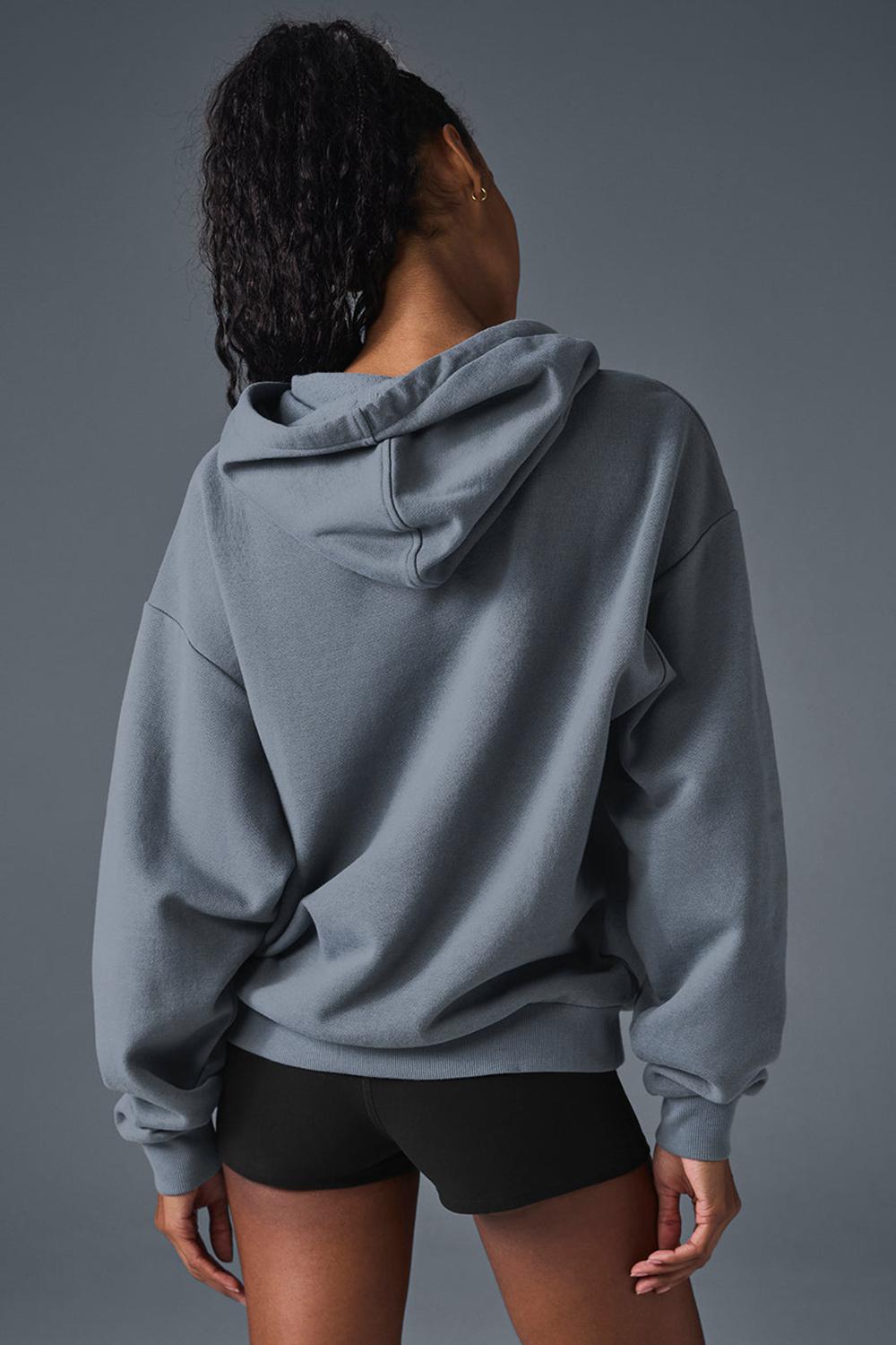 Steel Grey Women Alo Yoga Accolade Hoodie | Australia  12063-DKUG