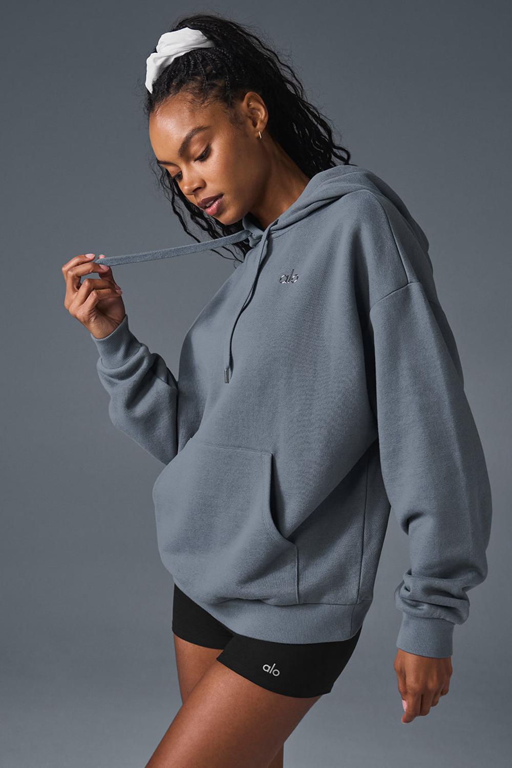 Steel Grey Women Alo Yoga Accolade Hoodie | Australia  12063-DKUG