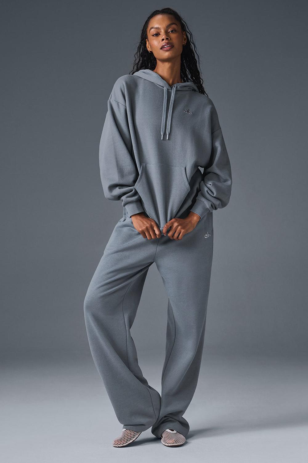 Steel Grey Women Alo Yoga Accolade Hoodie | Australia  12063-DKUG