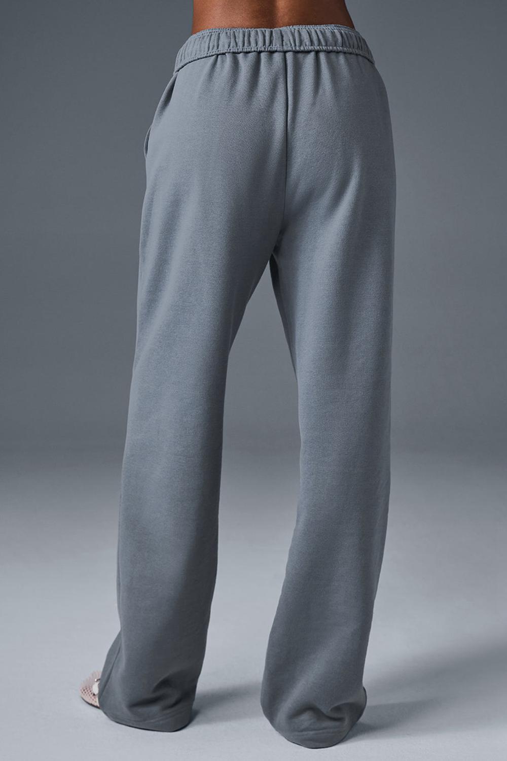 Steel Grey Women Alo Yoga Accolade Straight Leg Sweatpant | Australia  31285-JDML