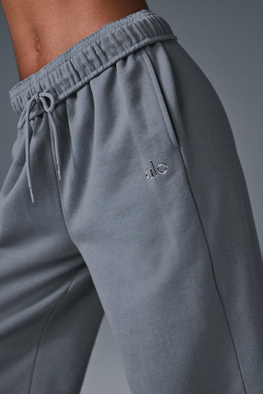 Steel Grey Women Alo Yoga Accolade Straight Leg Sweatpant | Australia  31285-JDML
