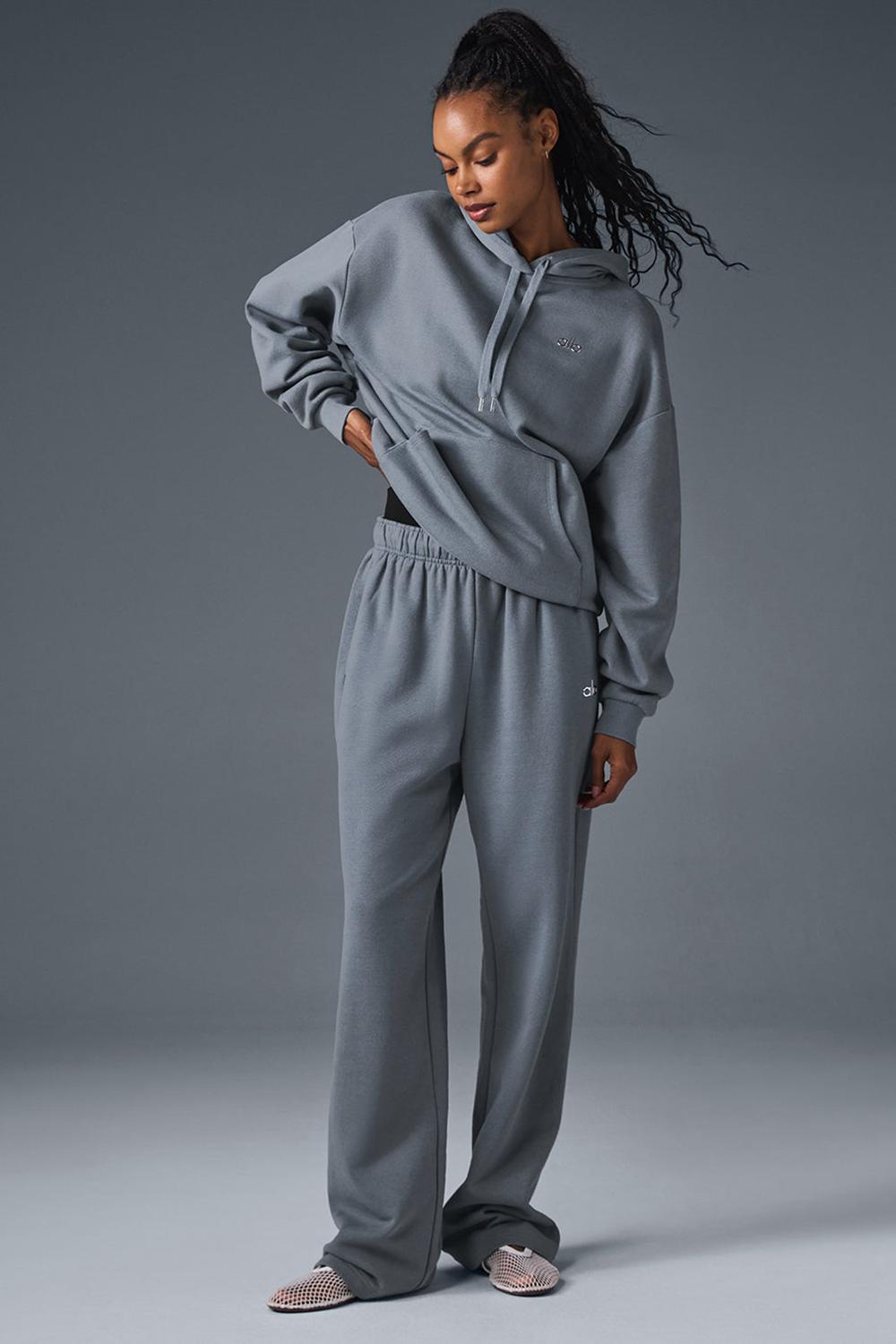 Steel Grey Women Alo Yoga Accolade Straight Leg Sweatpant | Australia  31285-JDML