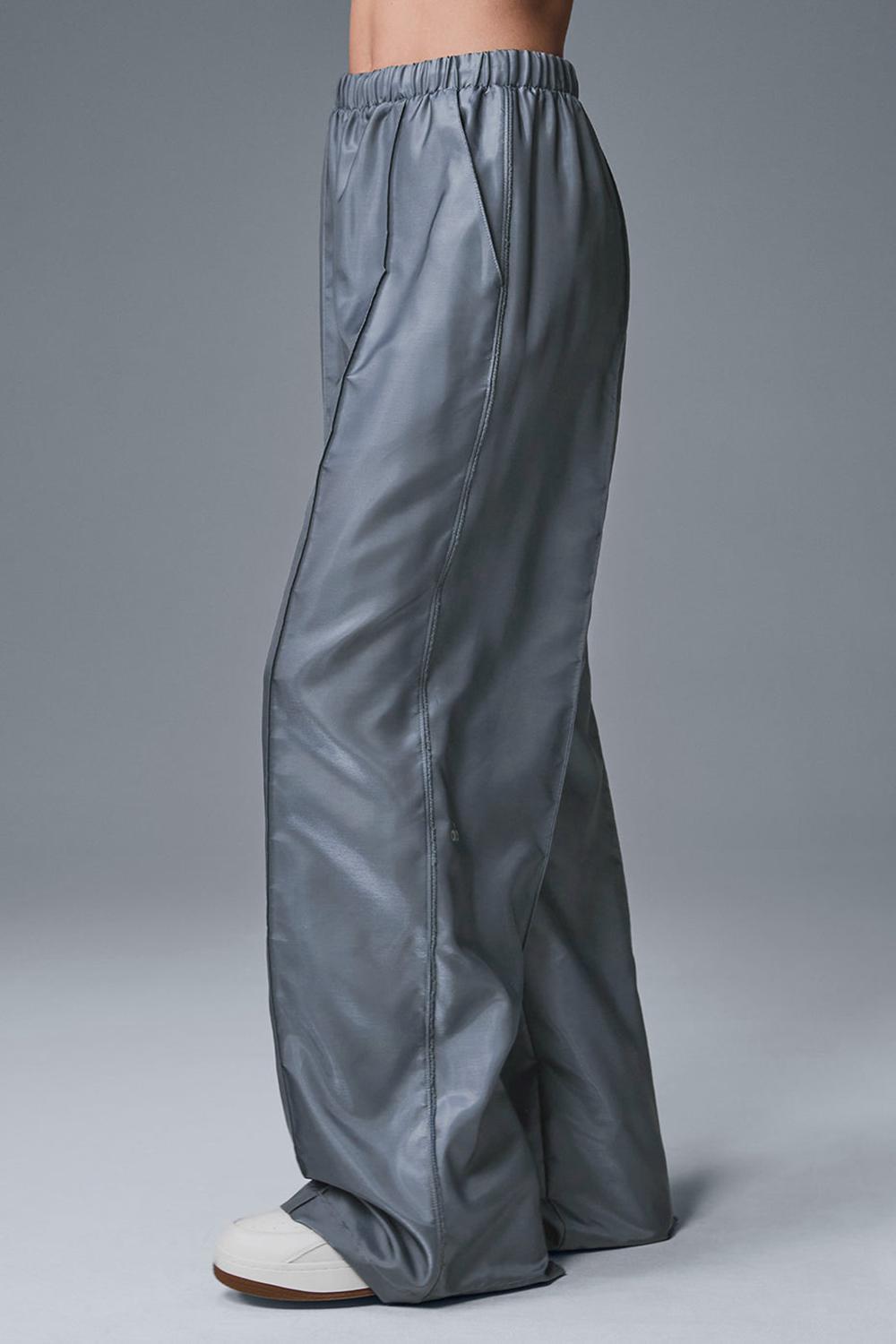 Steel Grey Women Alo Yoga Afterglow Wide Leg Track Hoodie | Australia  09275-EXQI