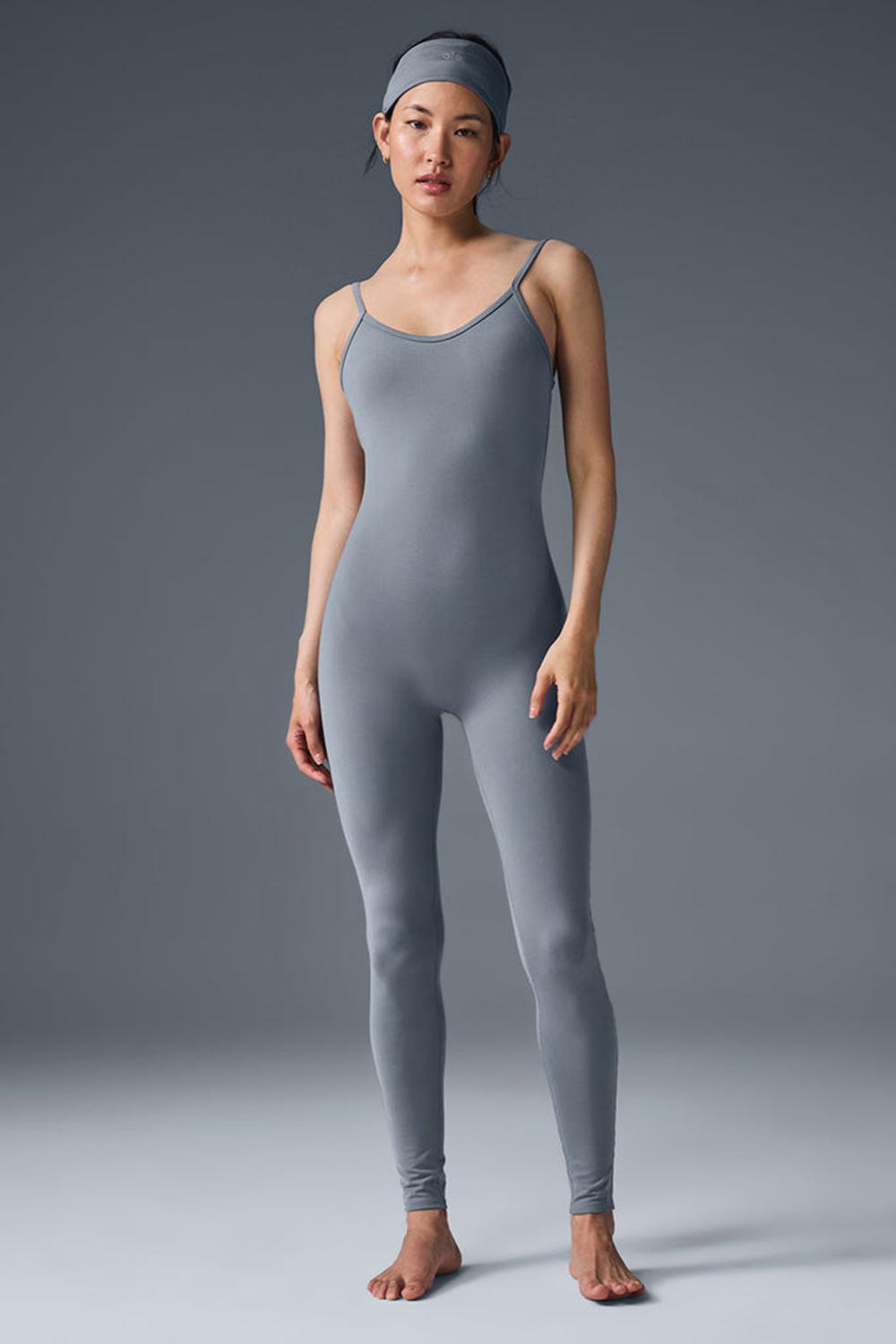 Steel Grey Women Alo Yoga Airbrush One And Done Onesie | Australia  89374-GPRE