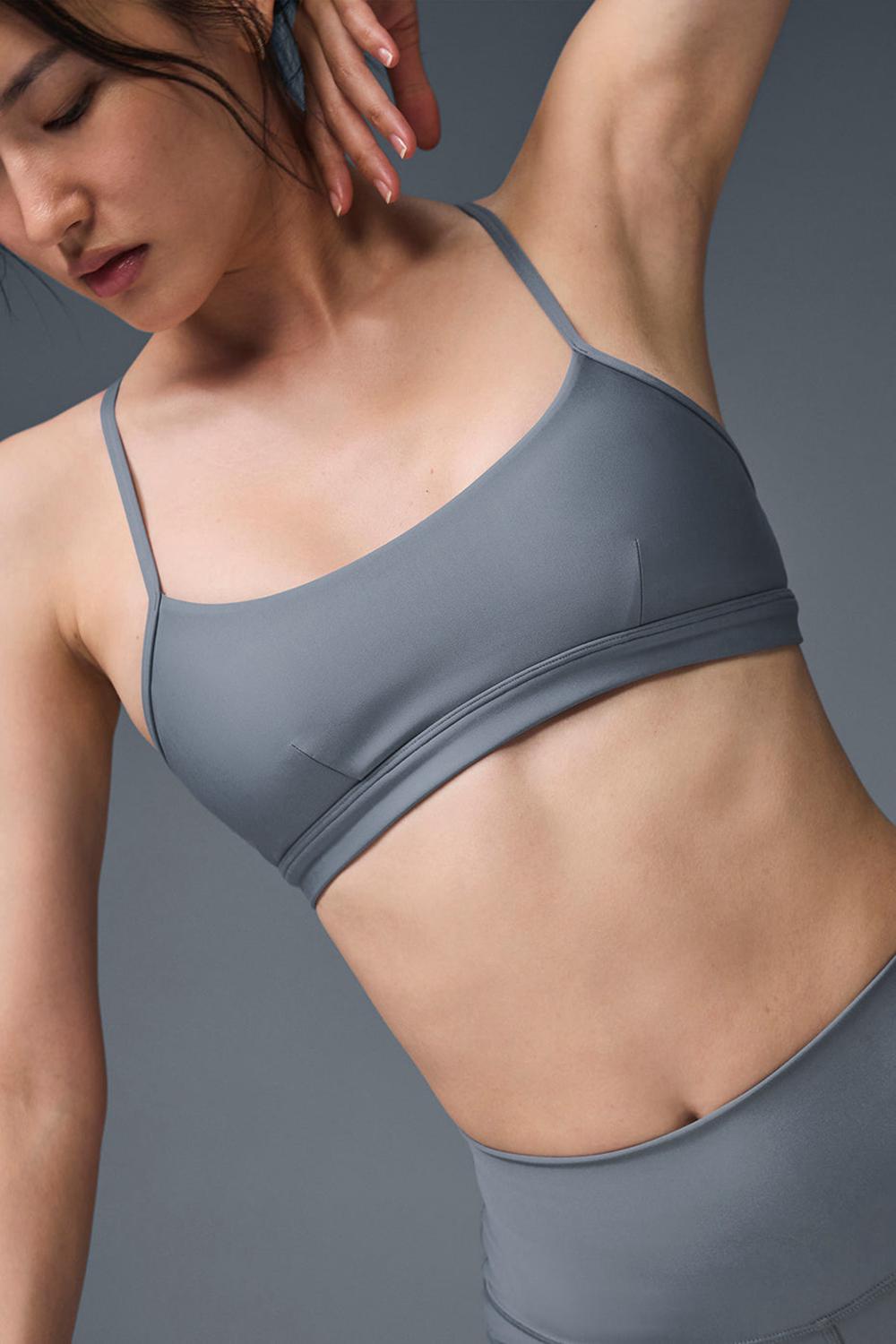 Steel Grey Women Alo Yoga Airlift Intrigue Bra | Australia  54309-DXZH