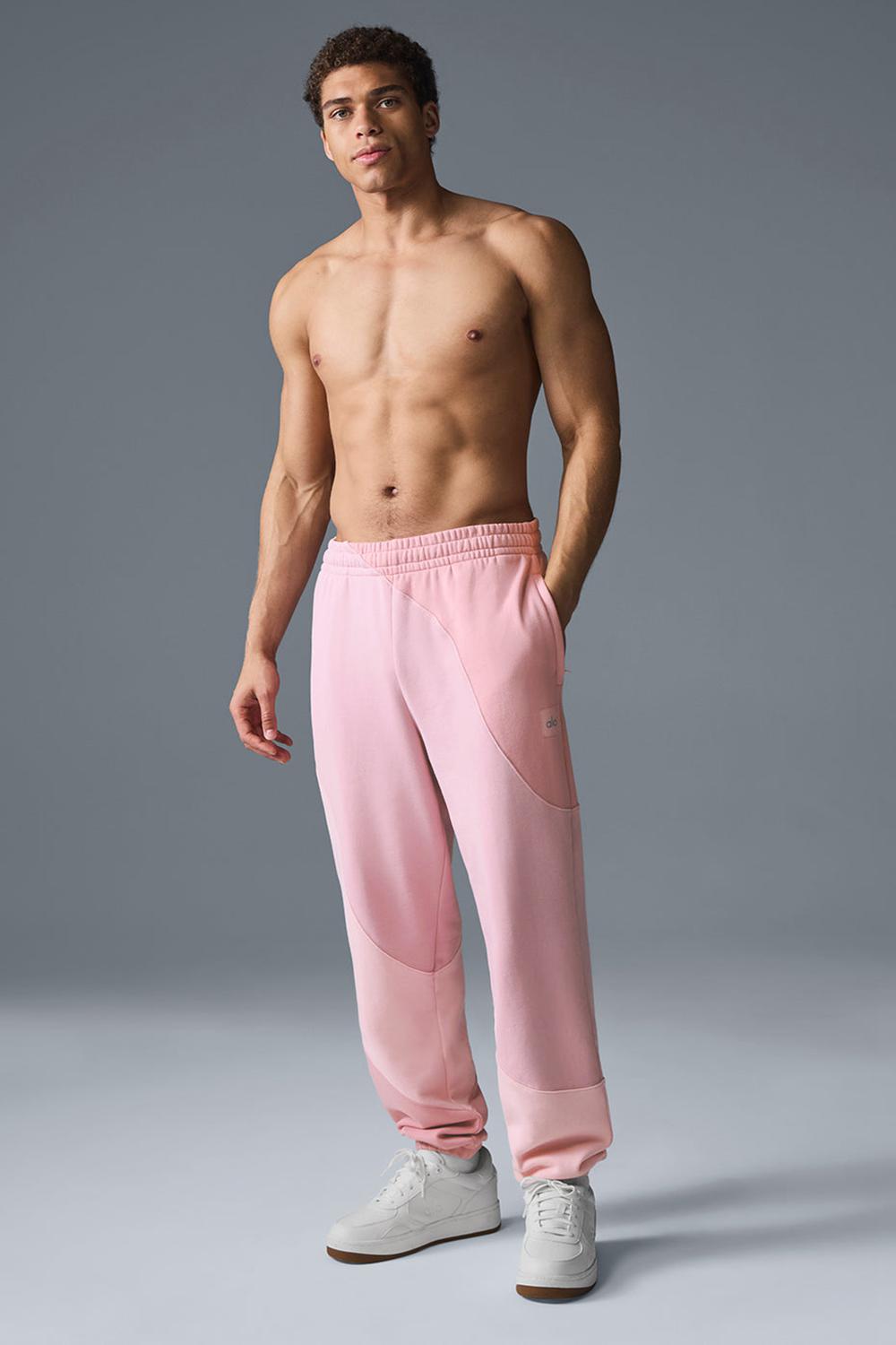 Sunset Pink Tonal Men Alo Yoga Make Waves Sweatpant | Australia  40796-MQZD