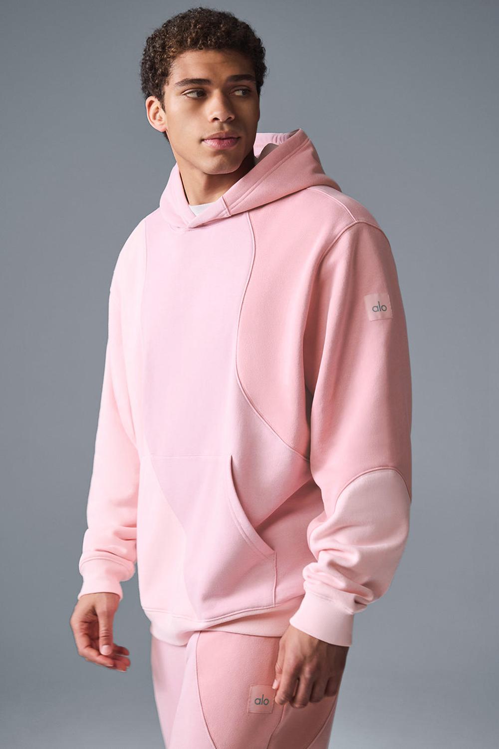 Sunset Pink Tonal Men Alo Yoga Make Waves Hoodie | Australia  87240-MPUX