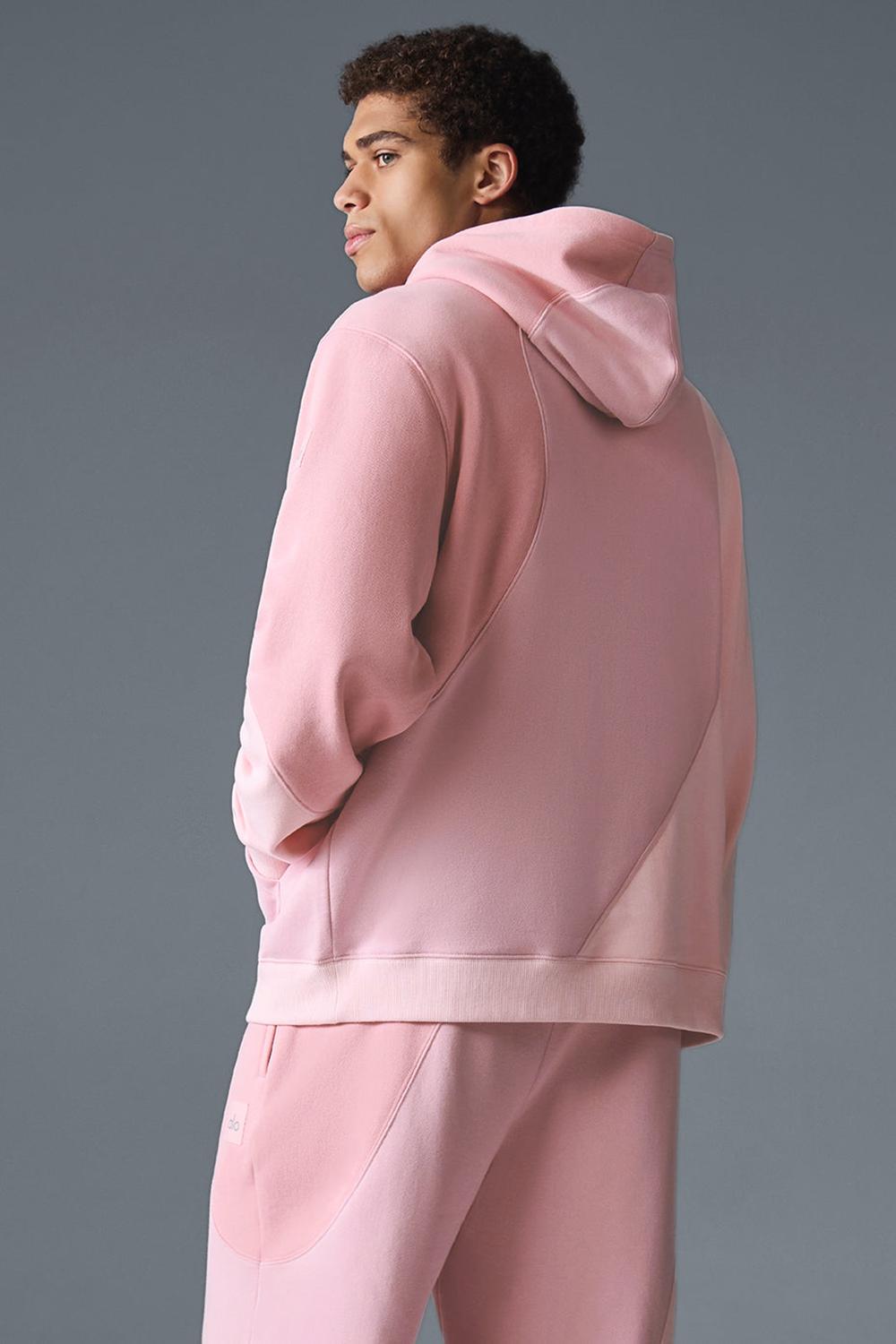 Sunset Pink Tonal Men Alo Yoga Make Waves Hoodie | Australia  87240-MPUX