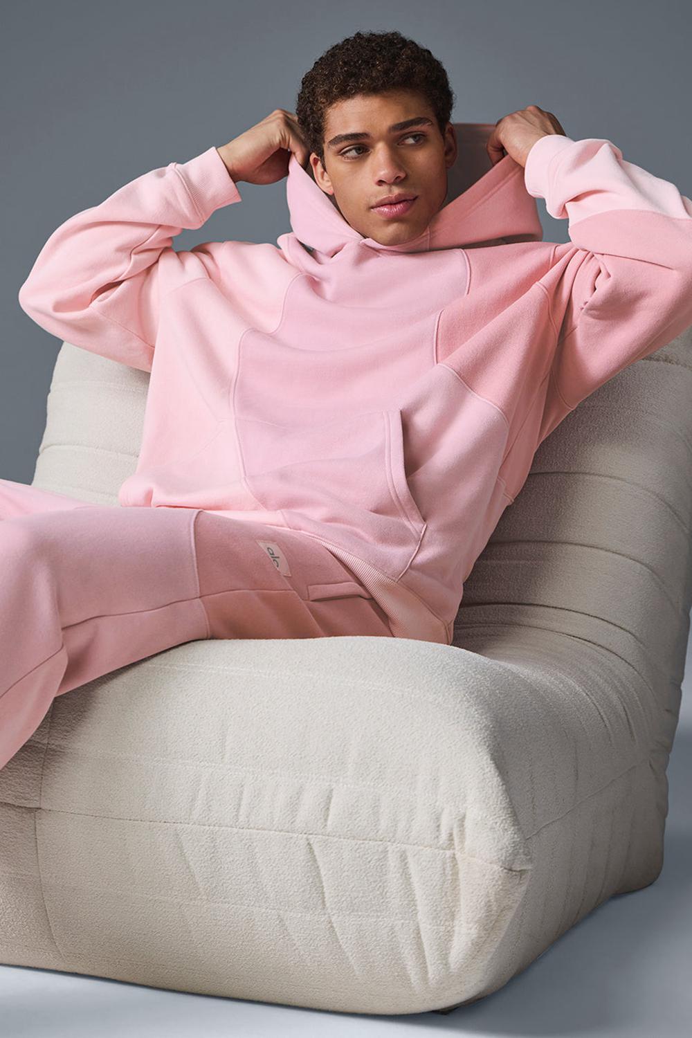 Sunset Pink Tonal Men Alo Yoga Make Waves Hoodie | Australia  87240-MPUX