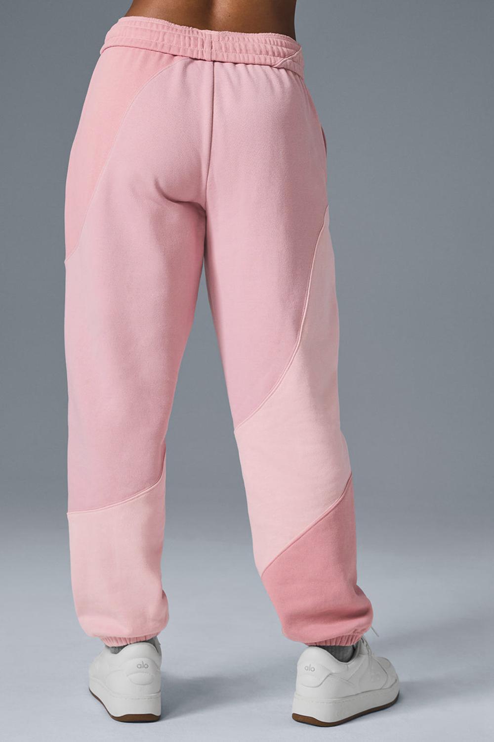 Sunset Pink Tonal Women Alo Yoga Make Waves Sweatpant | Australia  28639-GHOM