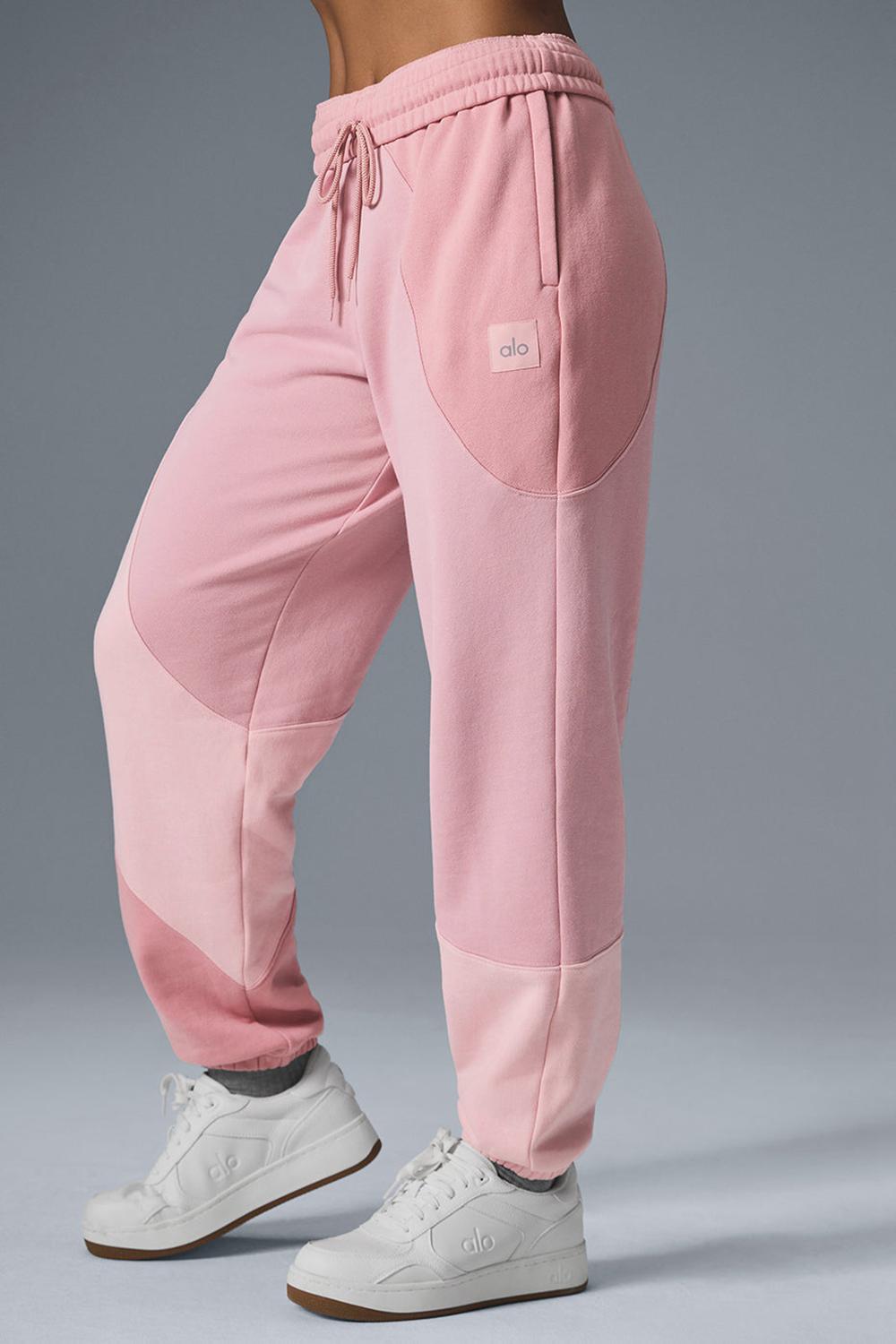 Sunset Pink Tonal Women Alo Yoga Make Waves Sweatpant | Australia  28639-GHOM
