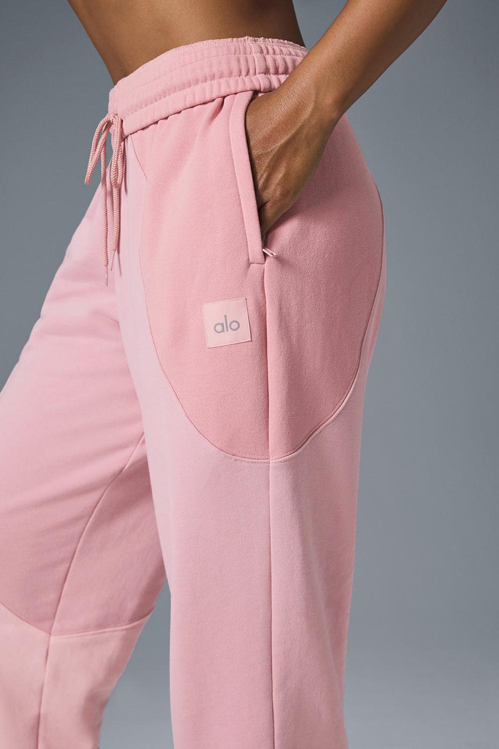Sunset Pink Tonal Women Alo Yoga Make Waves Sweatpant | Australia  28639-GHOM