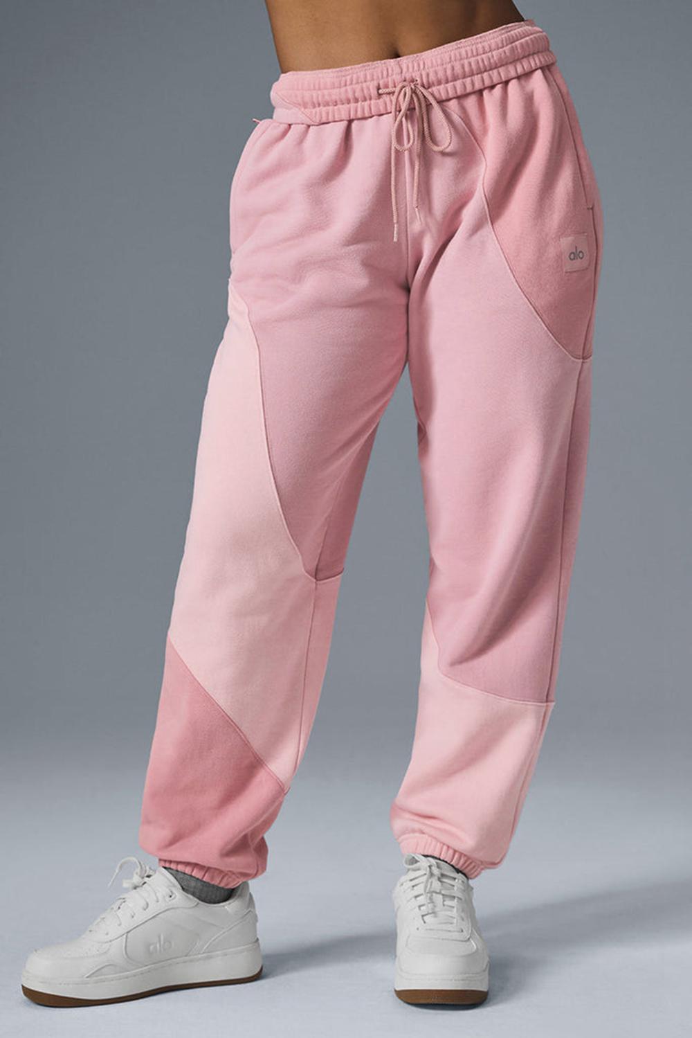 Sunset Pink Tonal Women Alo Yoga Make Waves Sweatpant | Australia  28639-GHOM