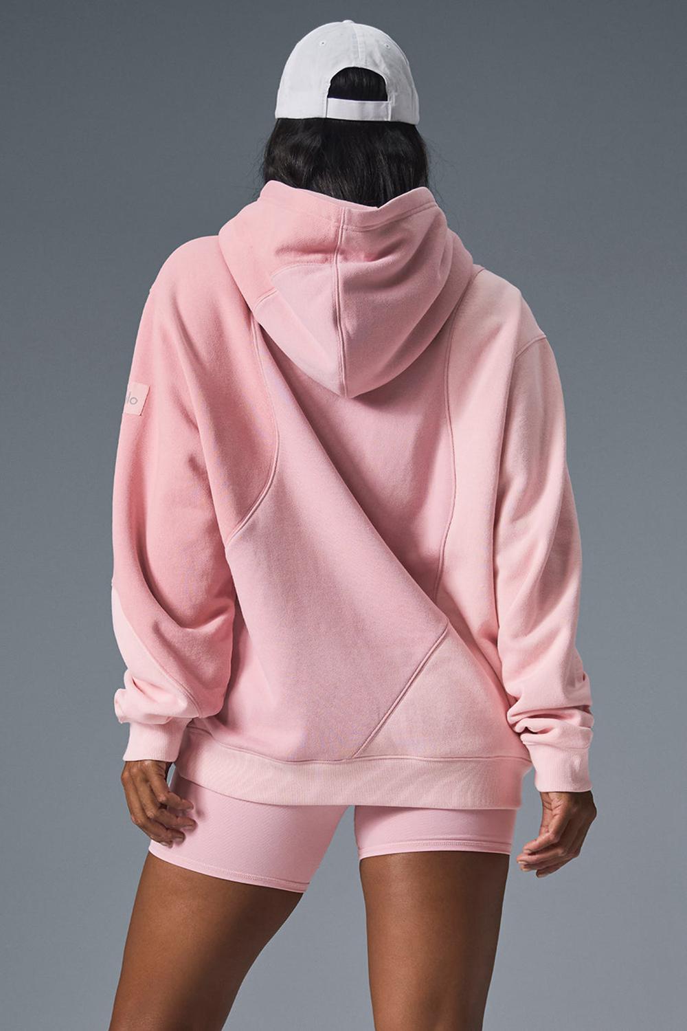 Sunset Pink Tonal Women Alo Yoga Make Waves Hoodie | Australia  05819-RBQY