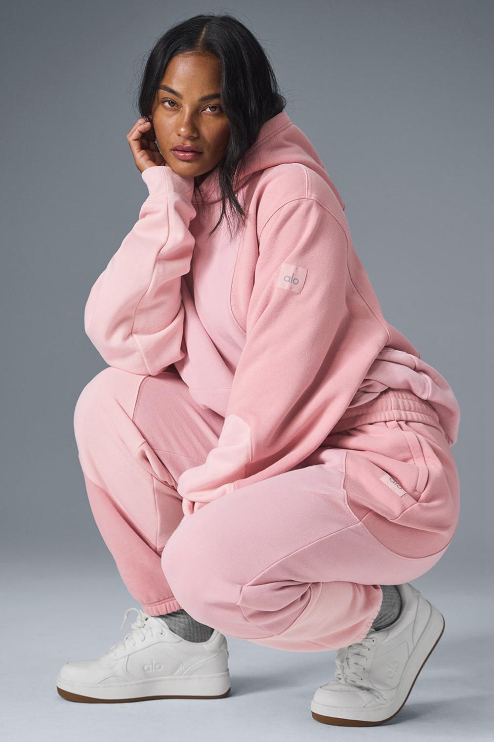 Sunset Pink Tonal Women Alo Yoga Make Waves Hoodie | Australia  05819-RBQY