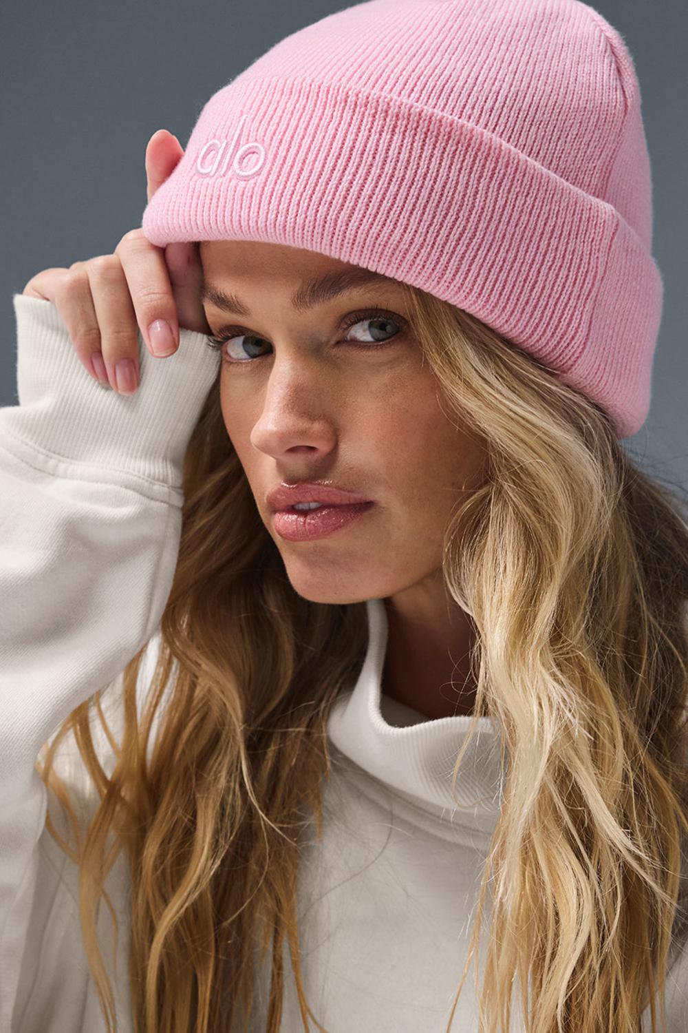 Sweet Pink Men Alo Yoga Notable Beanie | Australia  32064-EYJM