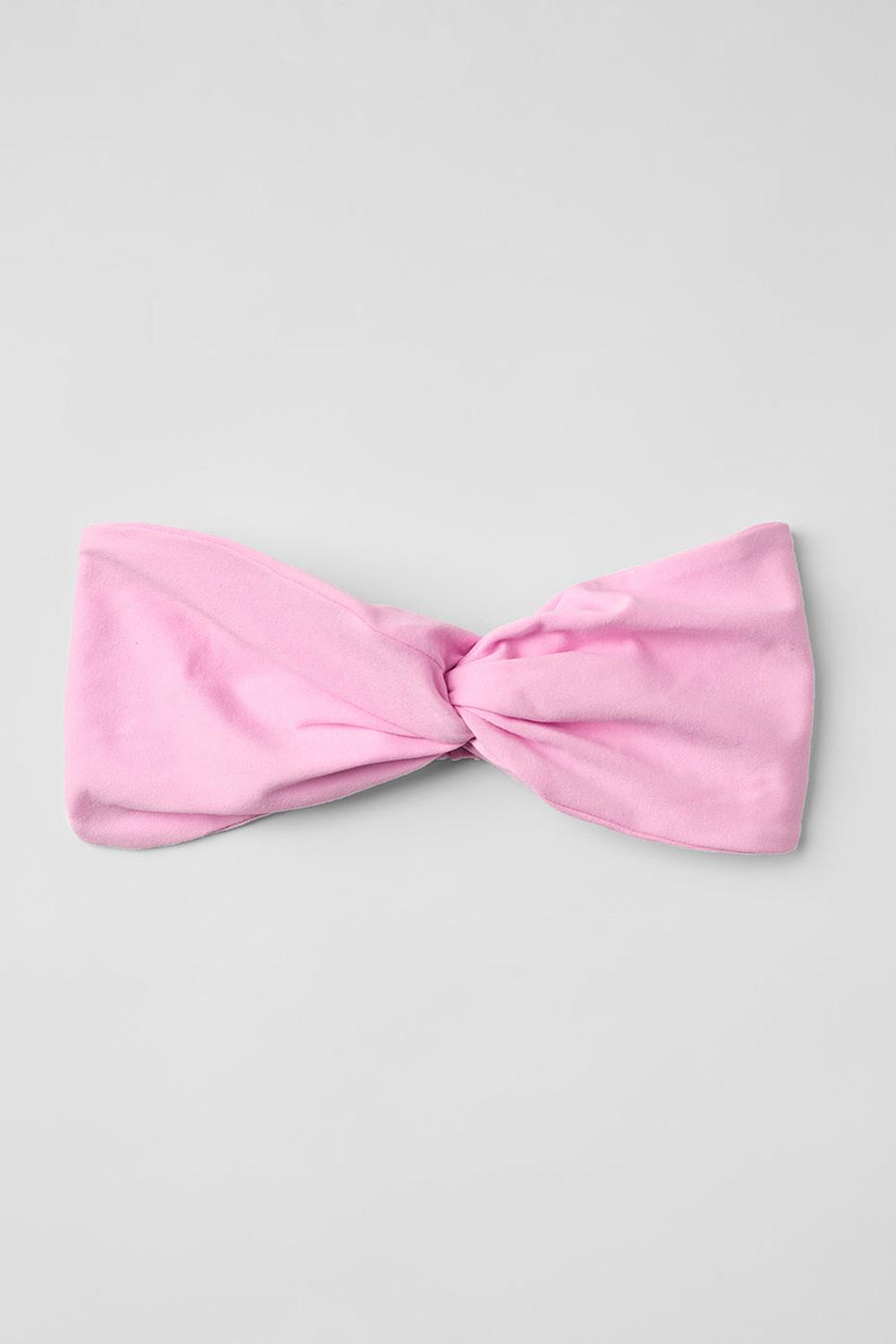 Sweet Pink Women Alo Yoga Alosoft Headband | Australia  70195-CBGQ