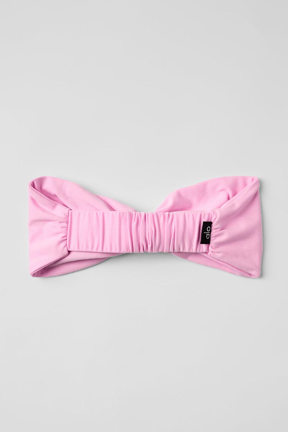 Sweet Pink Women Alo Yoga Alosoft Headband | Australia  70195-CBGQ
