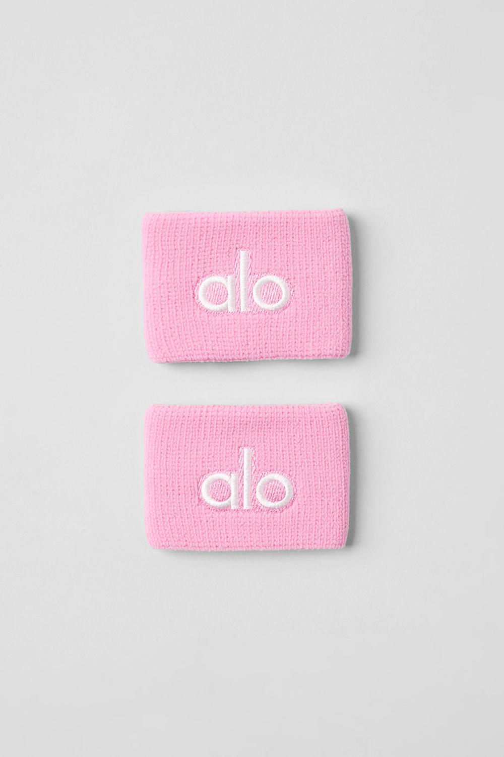 Sweet Pink / White Men Alo Yoga Glow (2-Pack) Wristband | Australia  75361-AUSG
