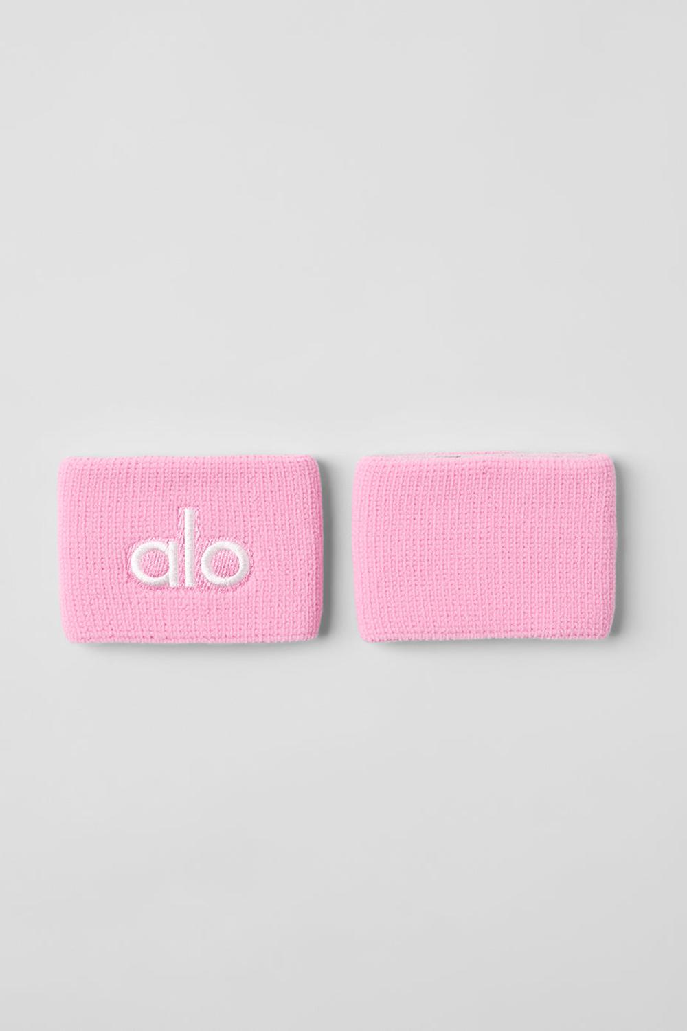 Sweet Pink / White Men Alo Yoga Glow (2-Pack) Wristband | Australia  75361-AUSG