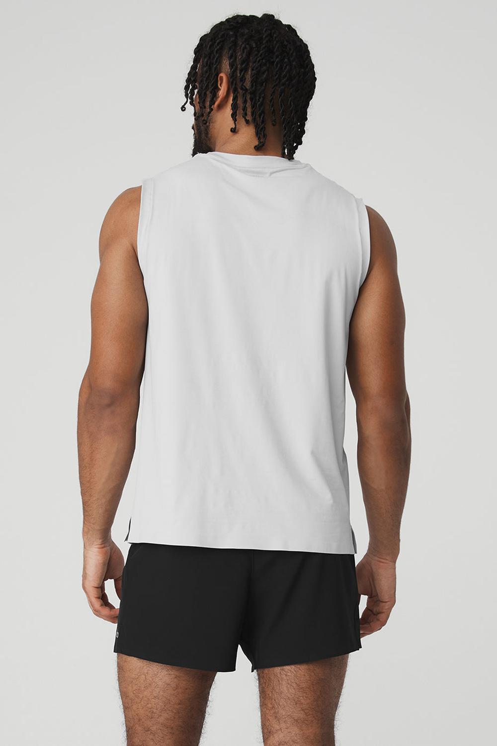 Titanium Men Alo Yoga Idol Performance Tank | Australia  92587-CJVQ
