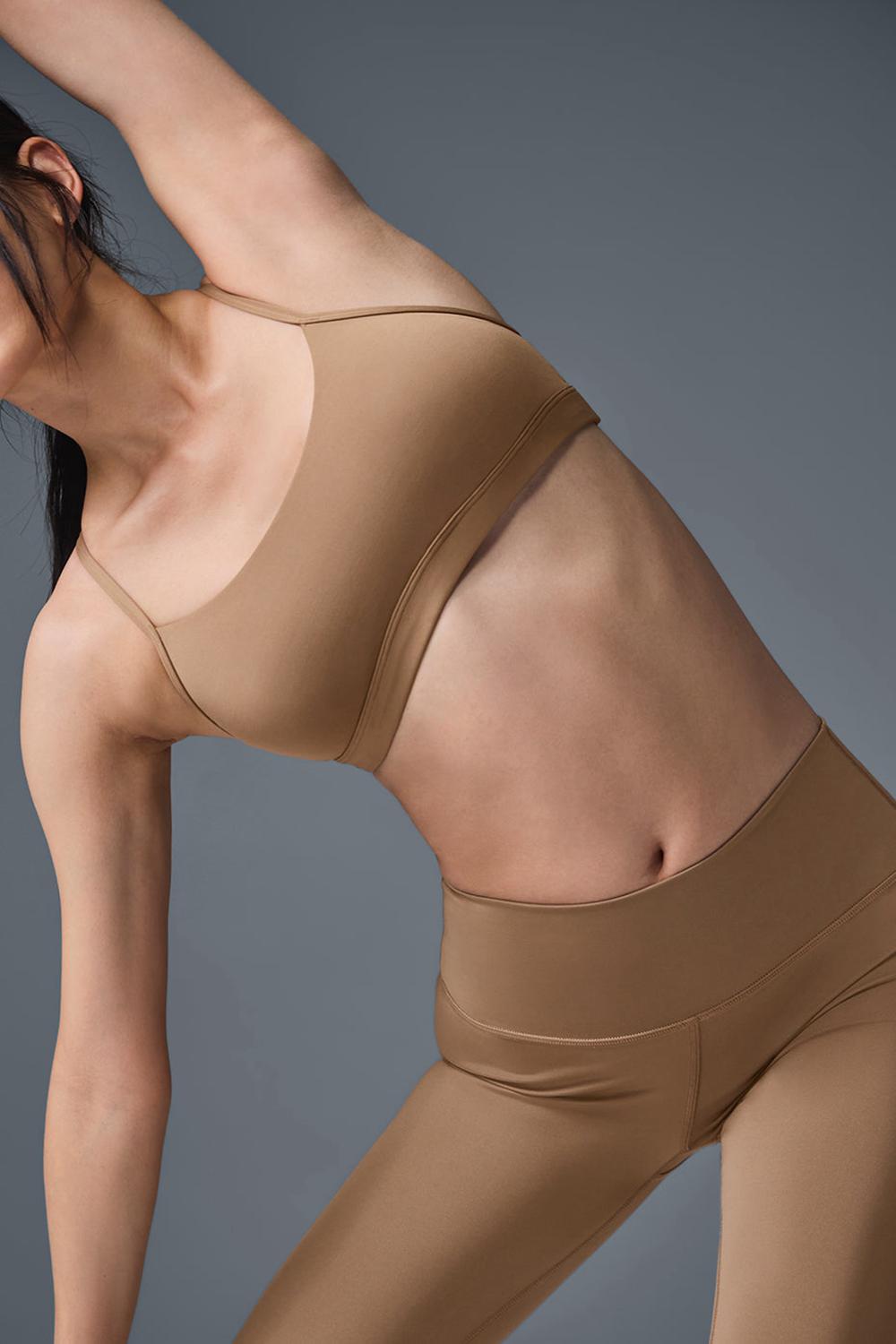 Toasted Almond Women Alo Yoga Airlift Intrigue Bra | Australia  73105-PGSU