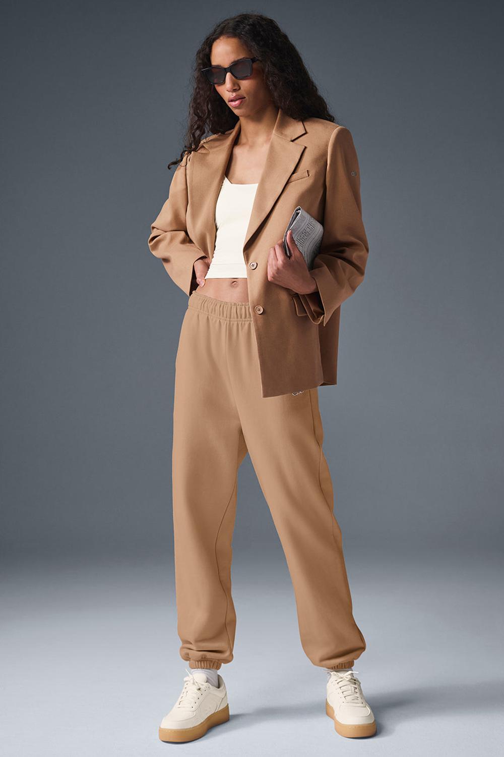 Toasted Almond Women Alo Yoga First-Class Blazer | Australia  35189-WGJQ