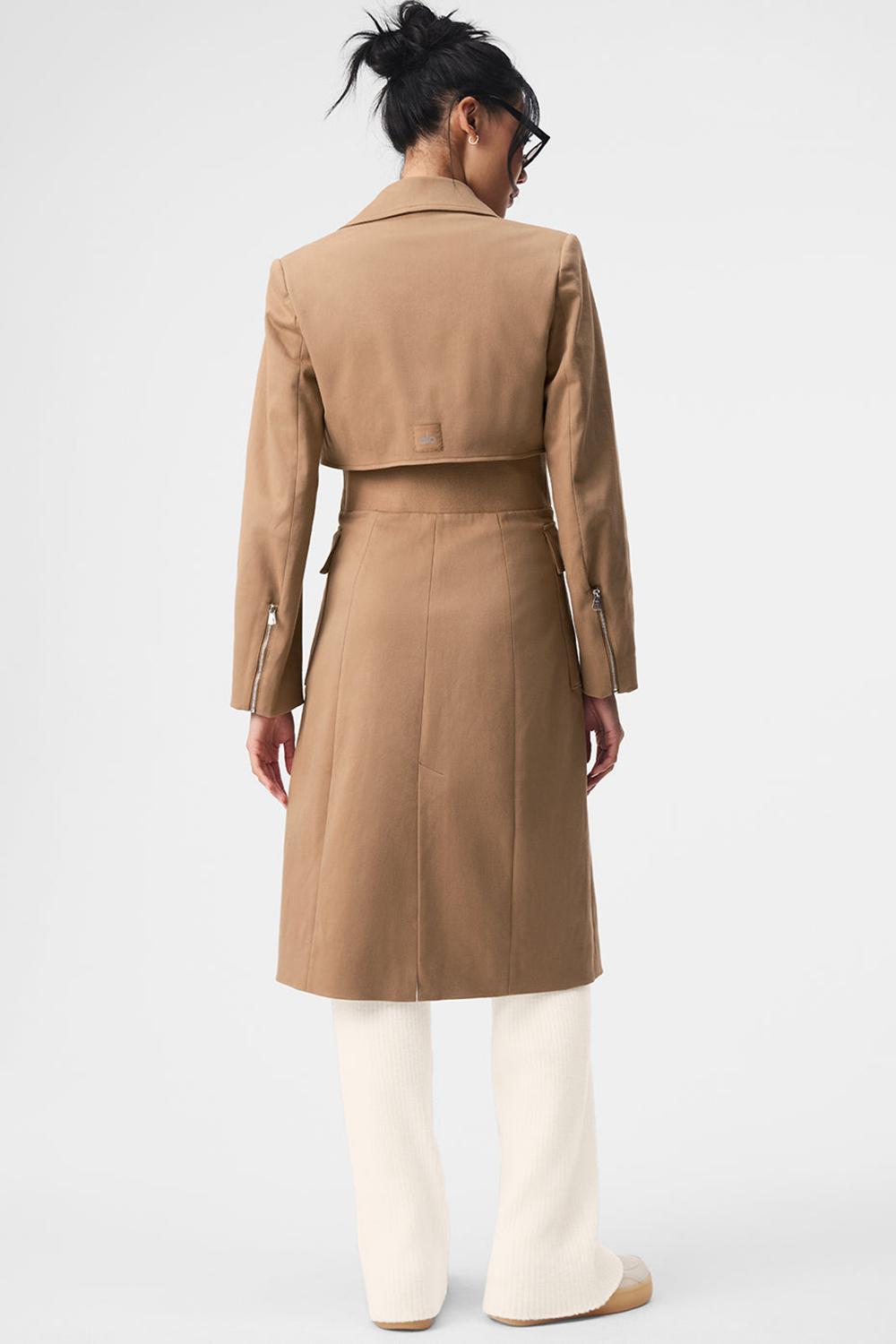 Toasted Almond Women Alo Yoga Formation Trench Coat | Australia  45619-YGDB