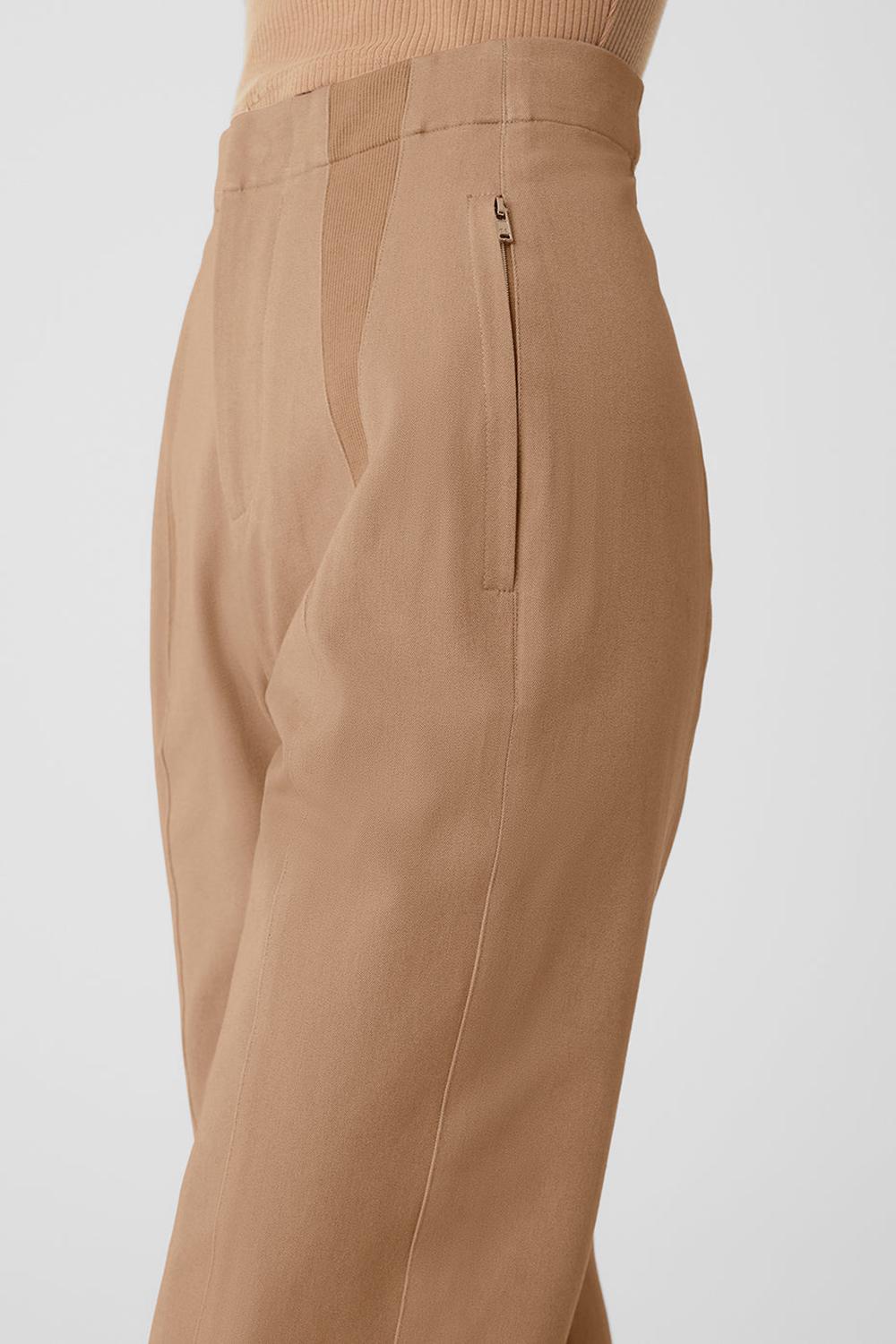 Toasted Almond Women Alo Yoga High-Waist On Point Moto Pant | Australia  56809-TZBS