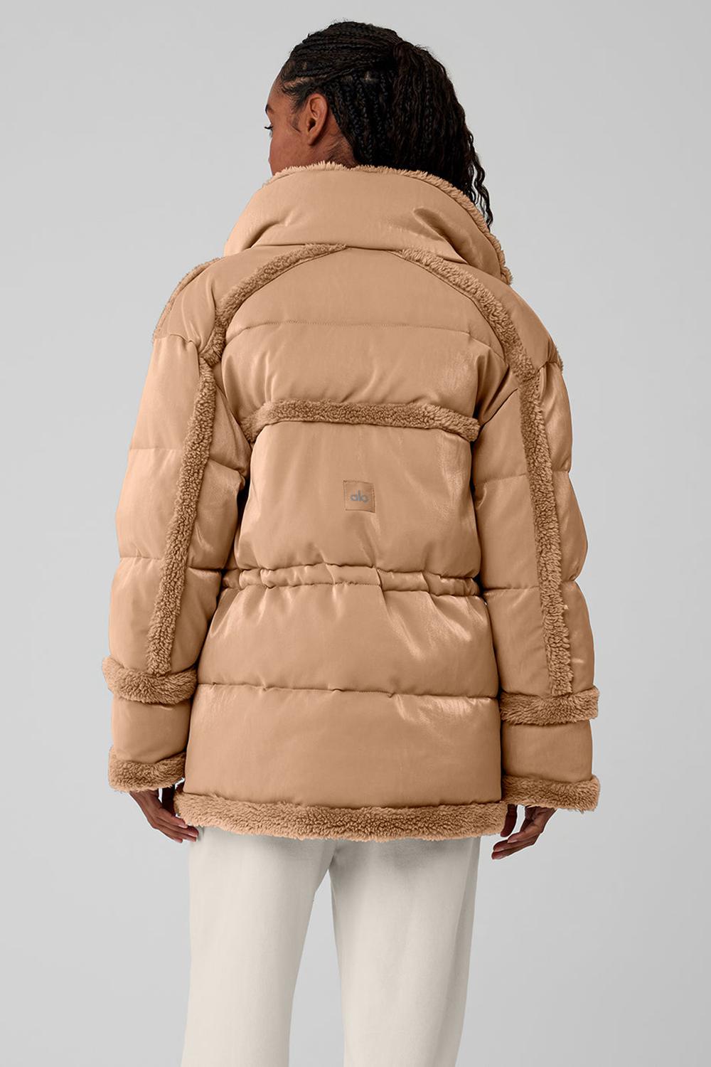 Toasted Almond Women Alo Yoga Ice Breaker Jacket | Australia  24580-WLIZ