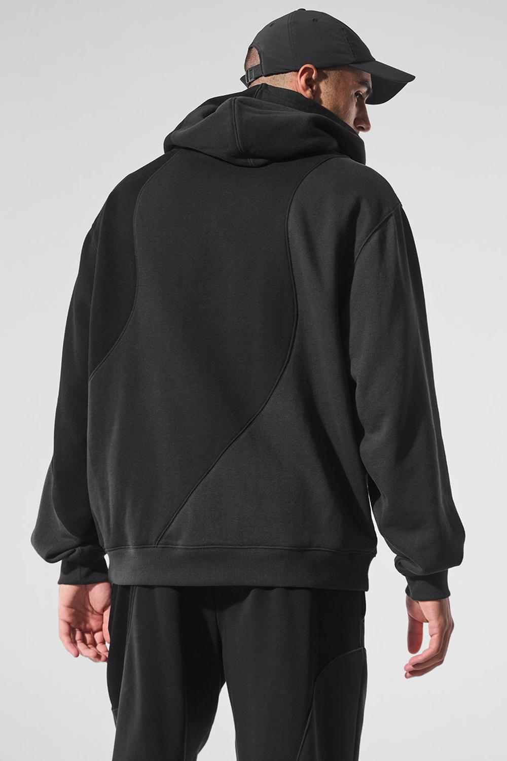 Vintage Black Tonal Men Alo Yoga Make Waves Hoodie | Australia  59846-ZRMY